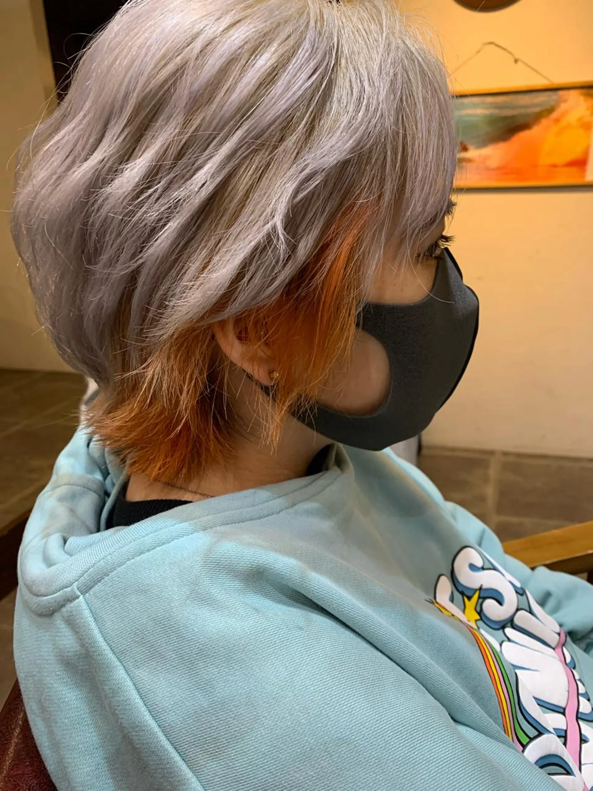 ショート ヘアカラー CECIL hair なんば店所属・メンズパーマ 艶髪☆店長☆有馬のヘアスタイル