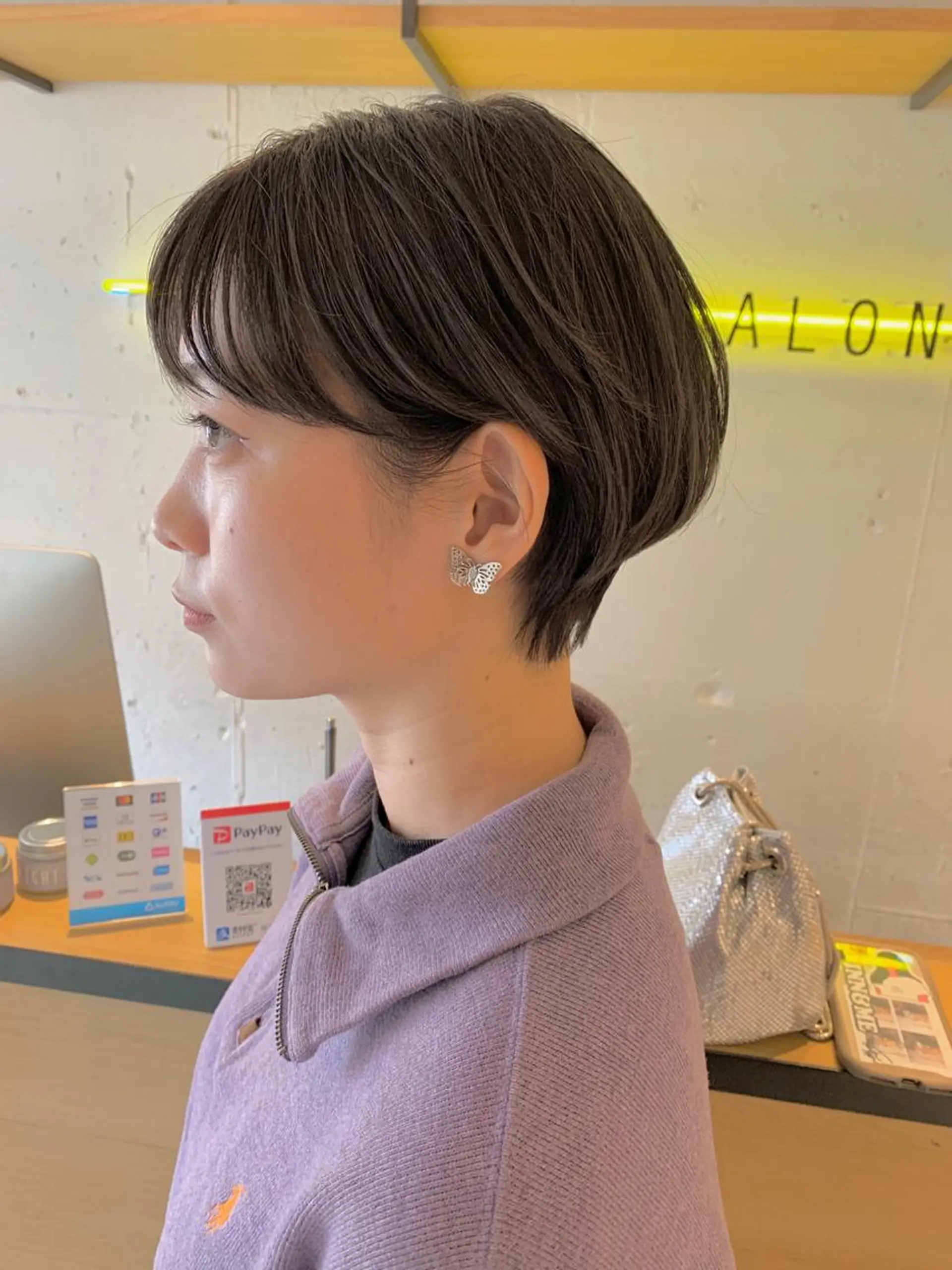 ショート カラー 透明感カラー イルミナカラー ショートヘア Fuuu《フゥ》所属・シノザキ シンゴのヘアスタイル