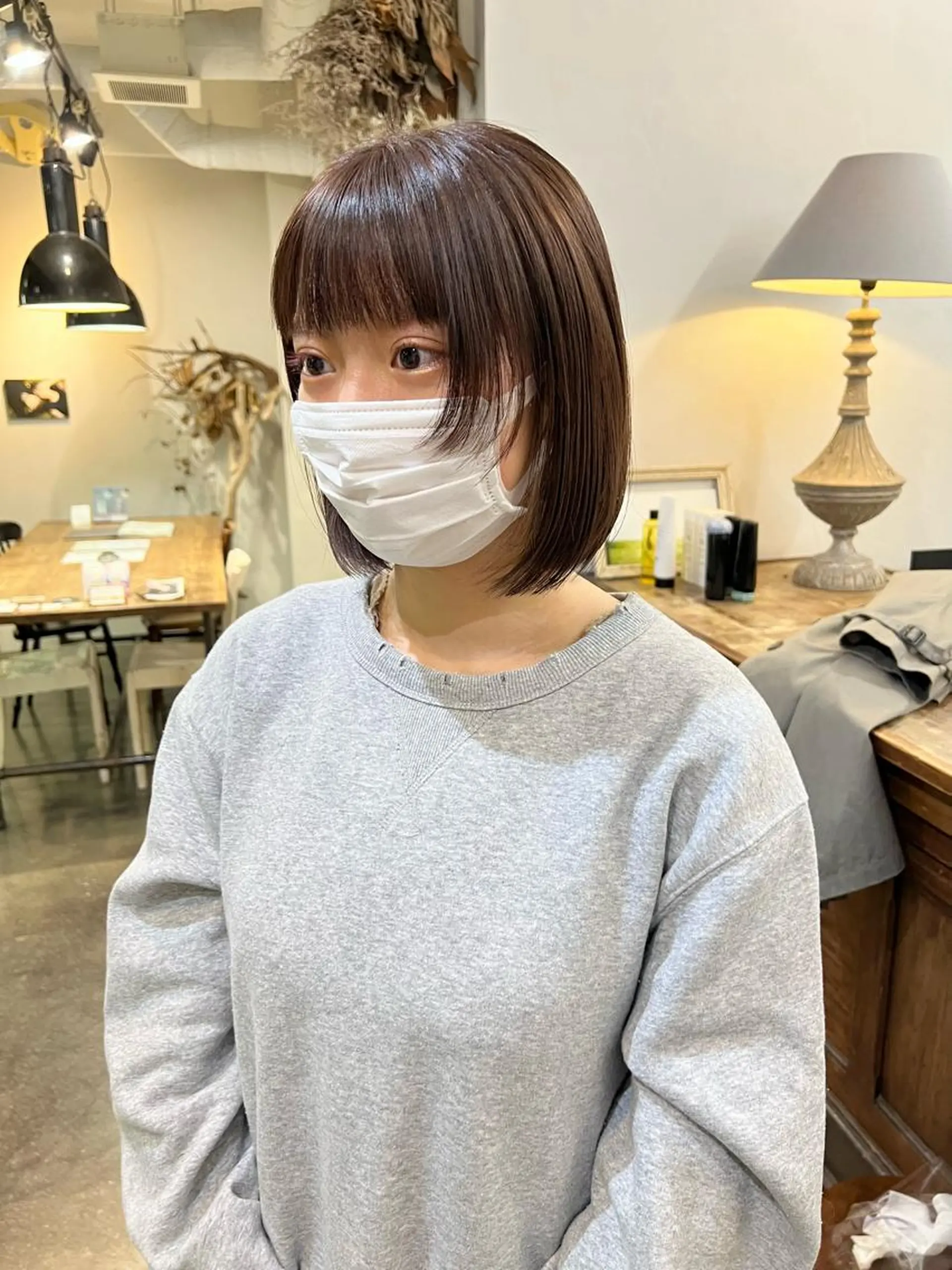 ショート ボブ 顔まわりレイヤー レイヤーカット カット 千葉 郁也のヘアスタイル