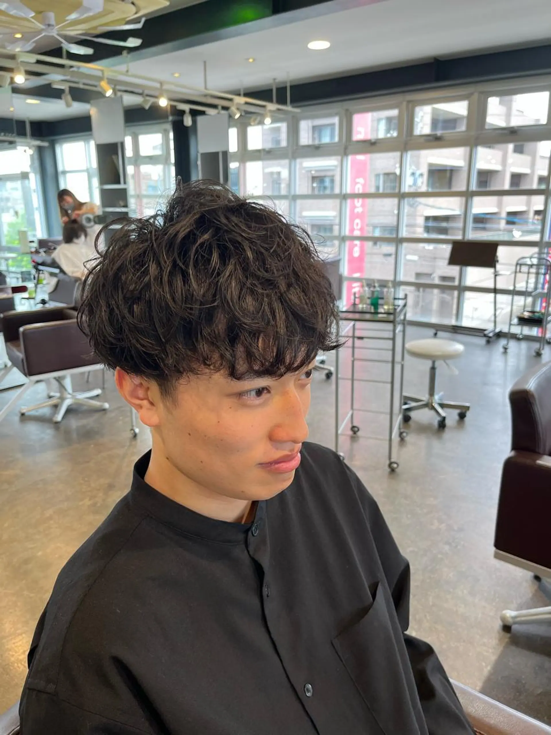 ショート パーマ メンズ メンズパーマ カット パーマ mulum所属・ボブパーマ/ ウルフパーマ原科🪴のヘアスタイル