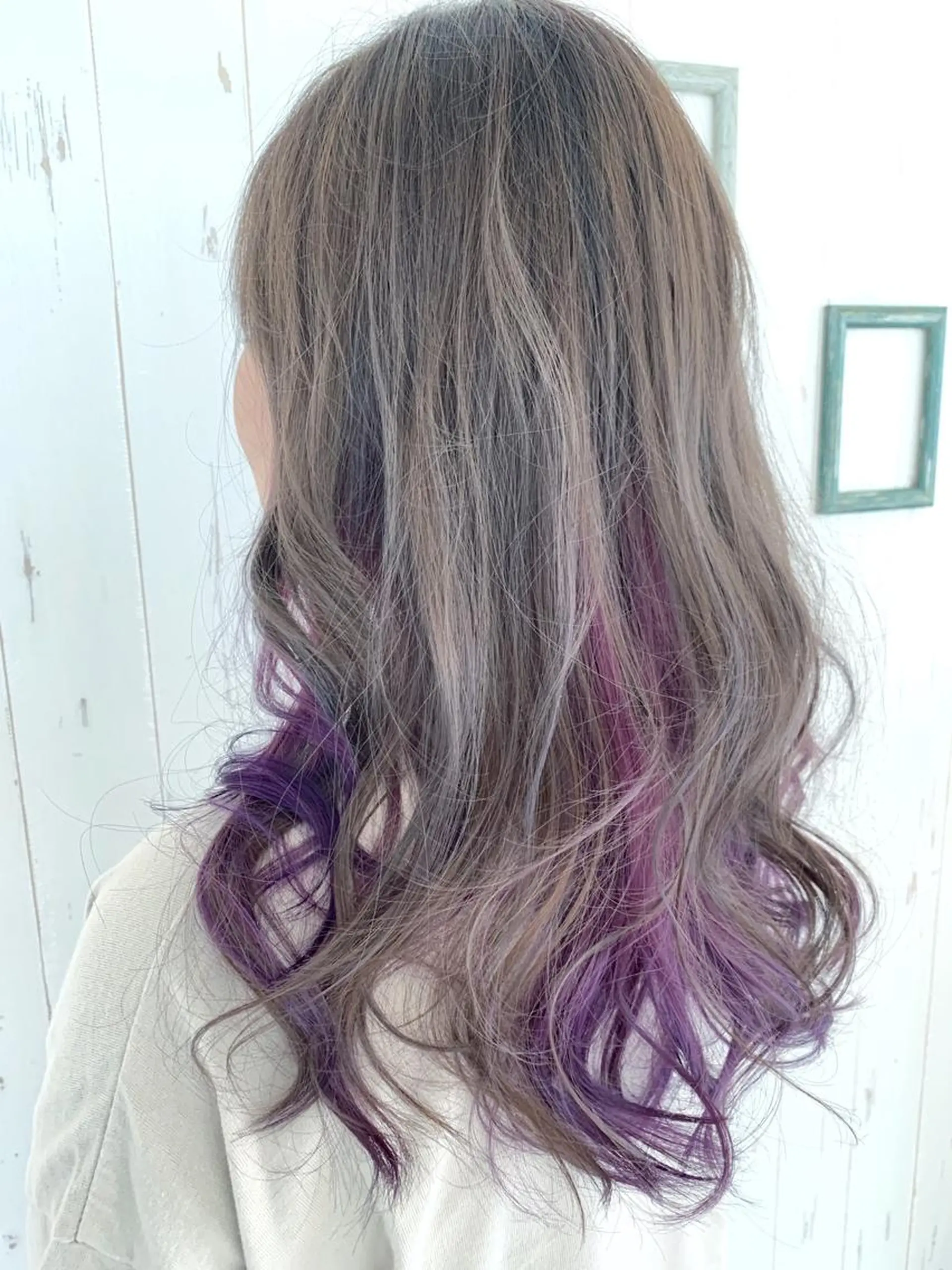 ロング カラー イルミナカラー インナーカラー バイオレットカラー ヘアカラー トリートメント 髪質改善/ハイライト 小林秀樹のヘアスタイル