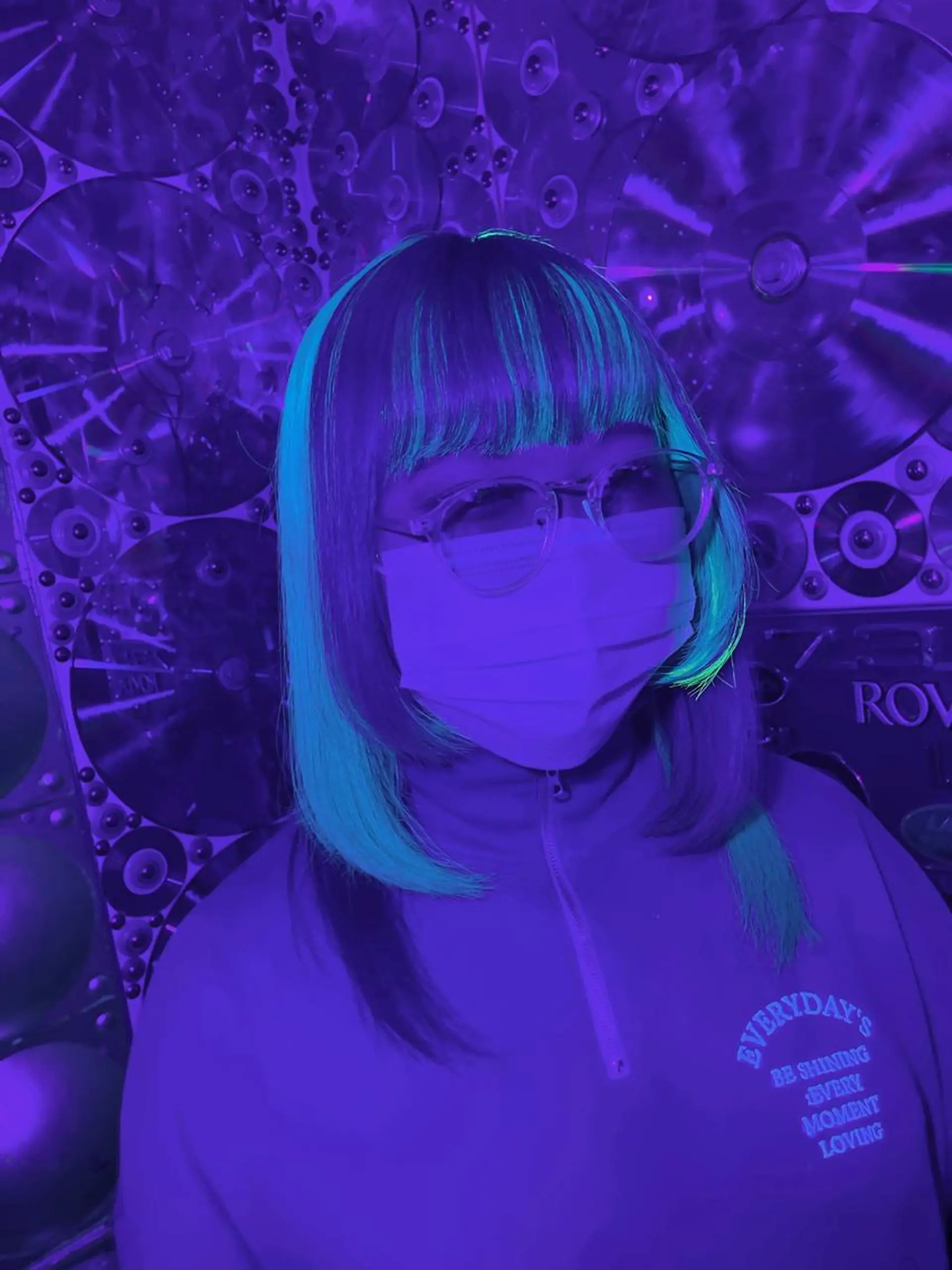 ミディアム カラー ヘアアレンジ ブリーチ ケアブリーチ デザインカラー haco+所属・🌈派手髪エクステ ブレイズ🌈ひろとのヘアスタイル