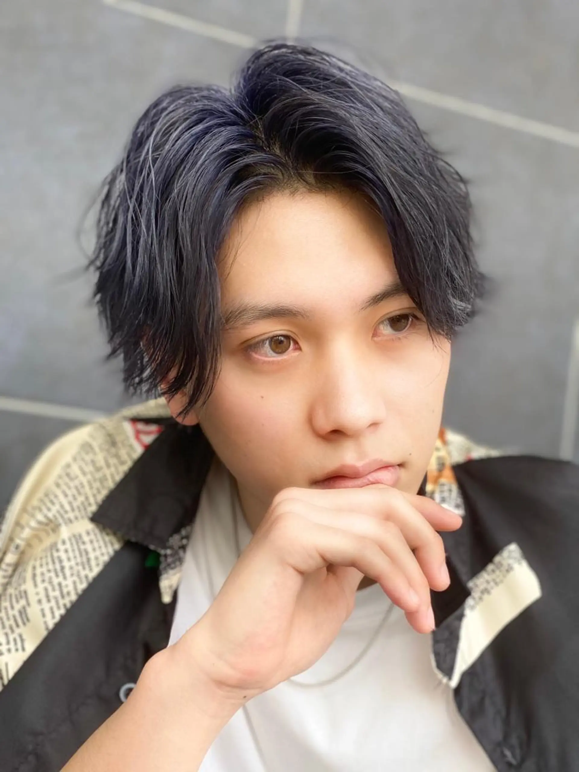 カラー 田中 巧のヘアスタイル