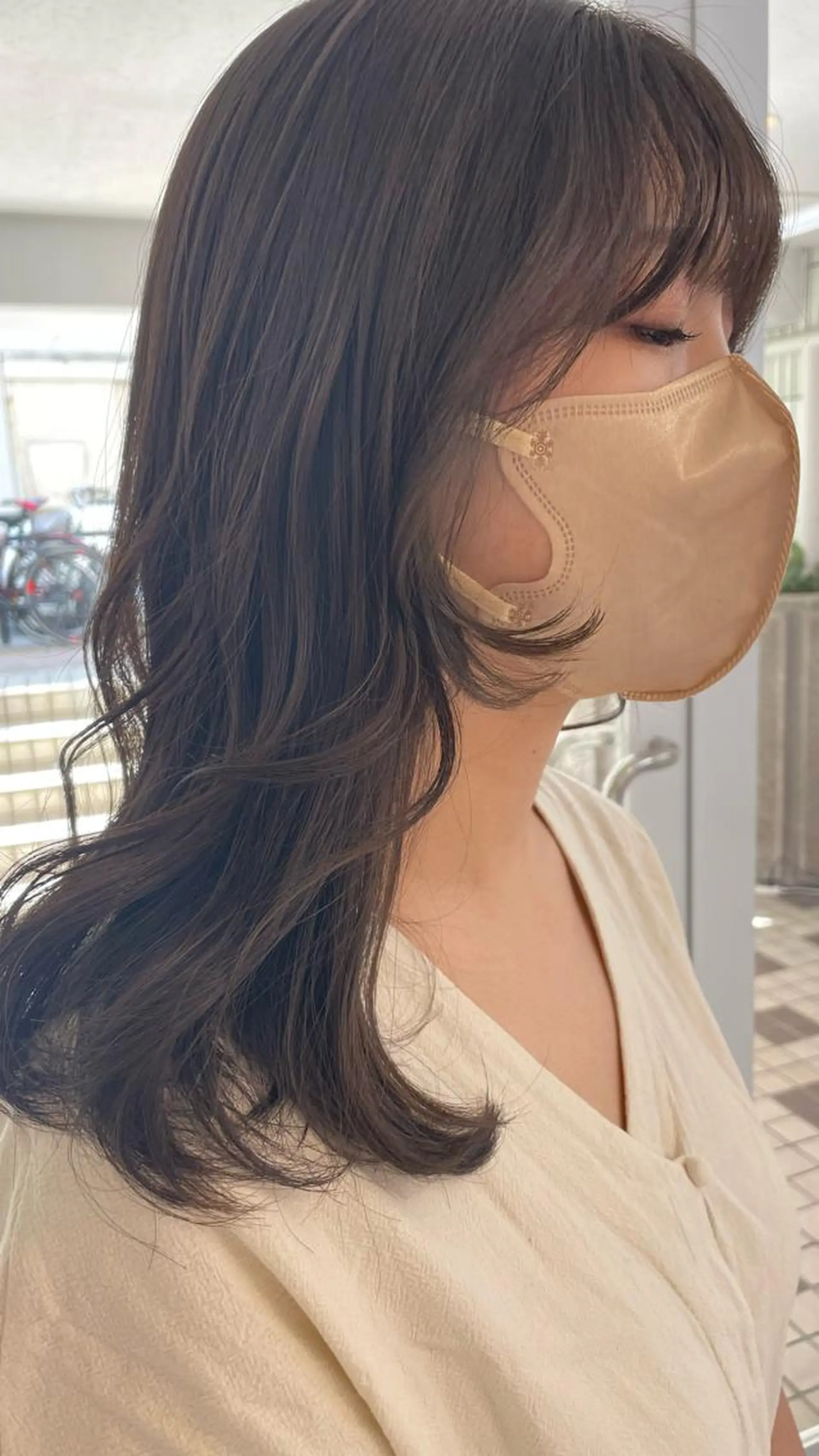 セミロング 赤味消しcolor 🌿🤍Ayaのヘアスタイル