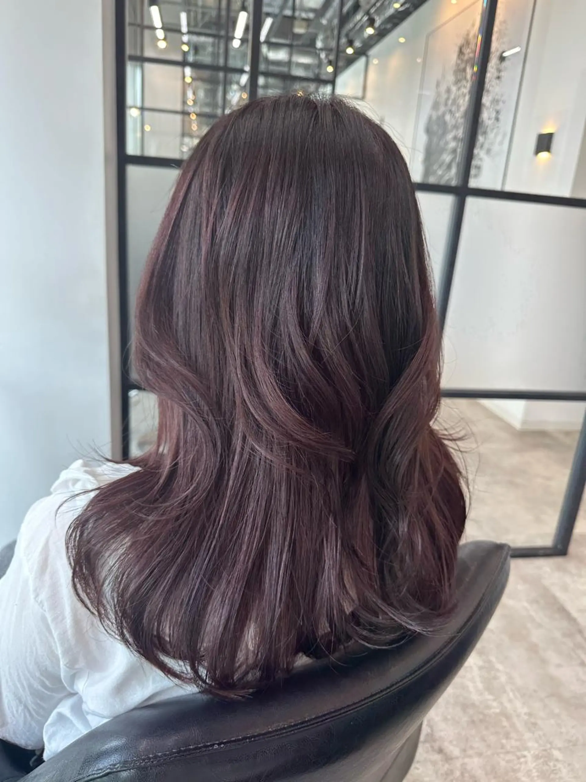 セミロング カラー カット ヘアカラー トリートメント 韓国レイヤー✨ yasuko銀座のヘアスタイル