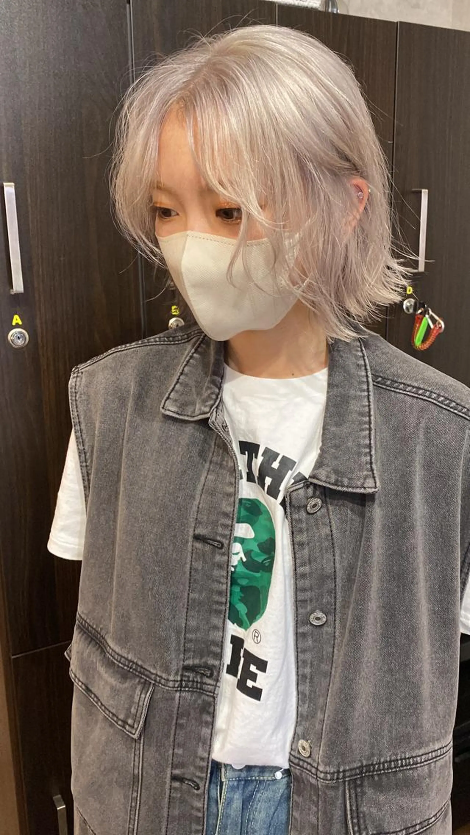 ミディアム ヘアカラー 透け感•艶感カラー 池本　紘之のヘアスタイル