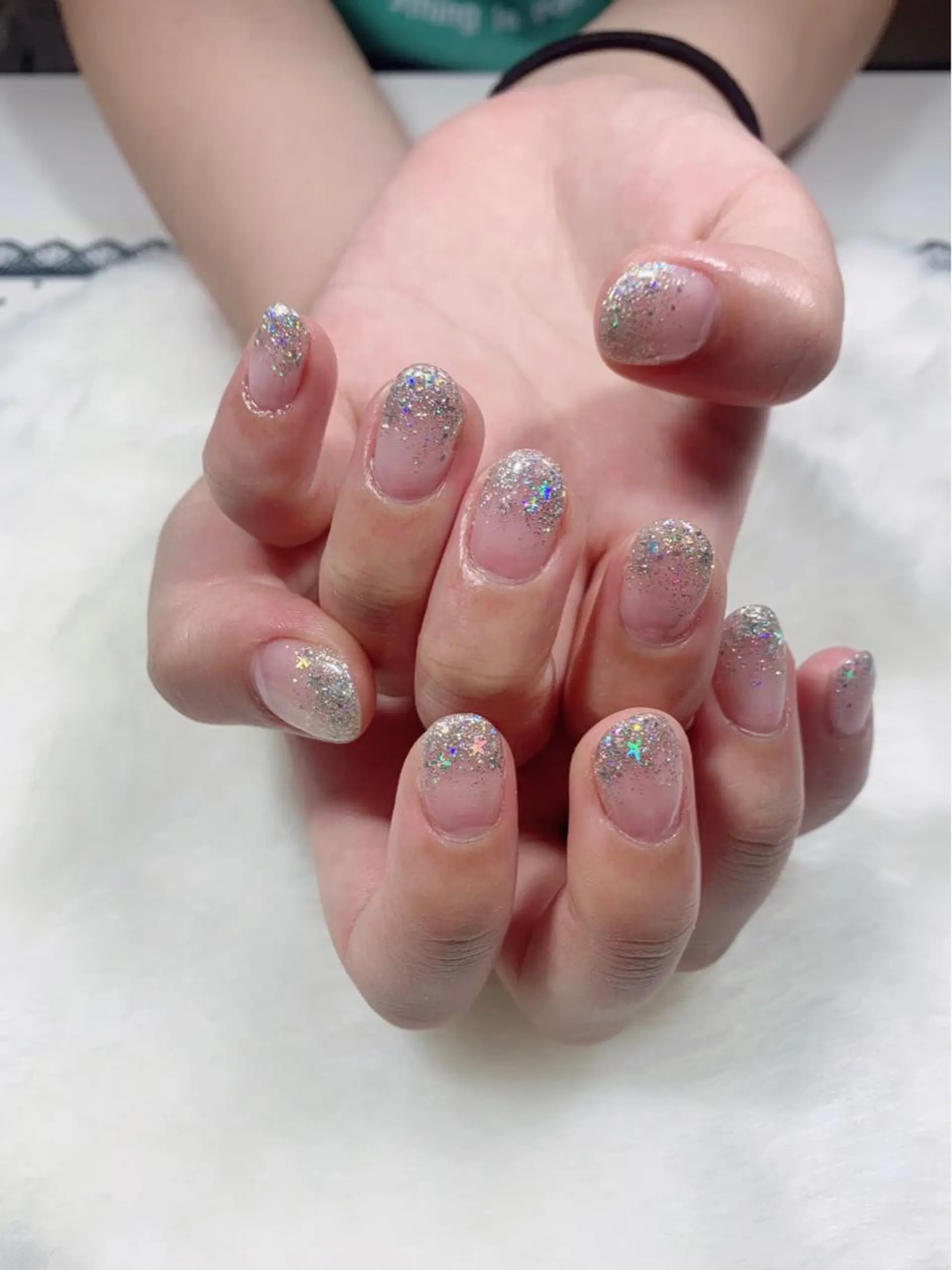 ネイル グラデーション ラメ(グリッター) ラメグラデーション salon EMANのネイルデザイン