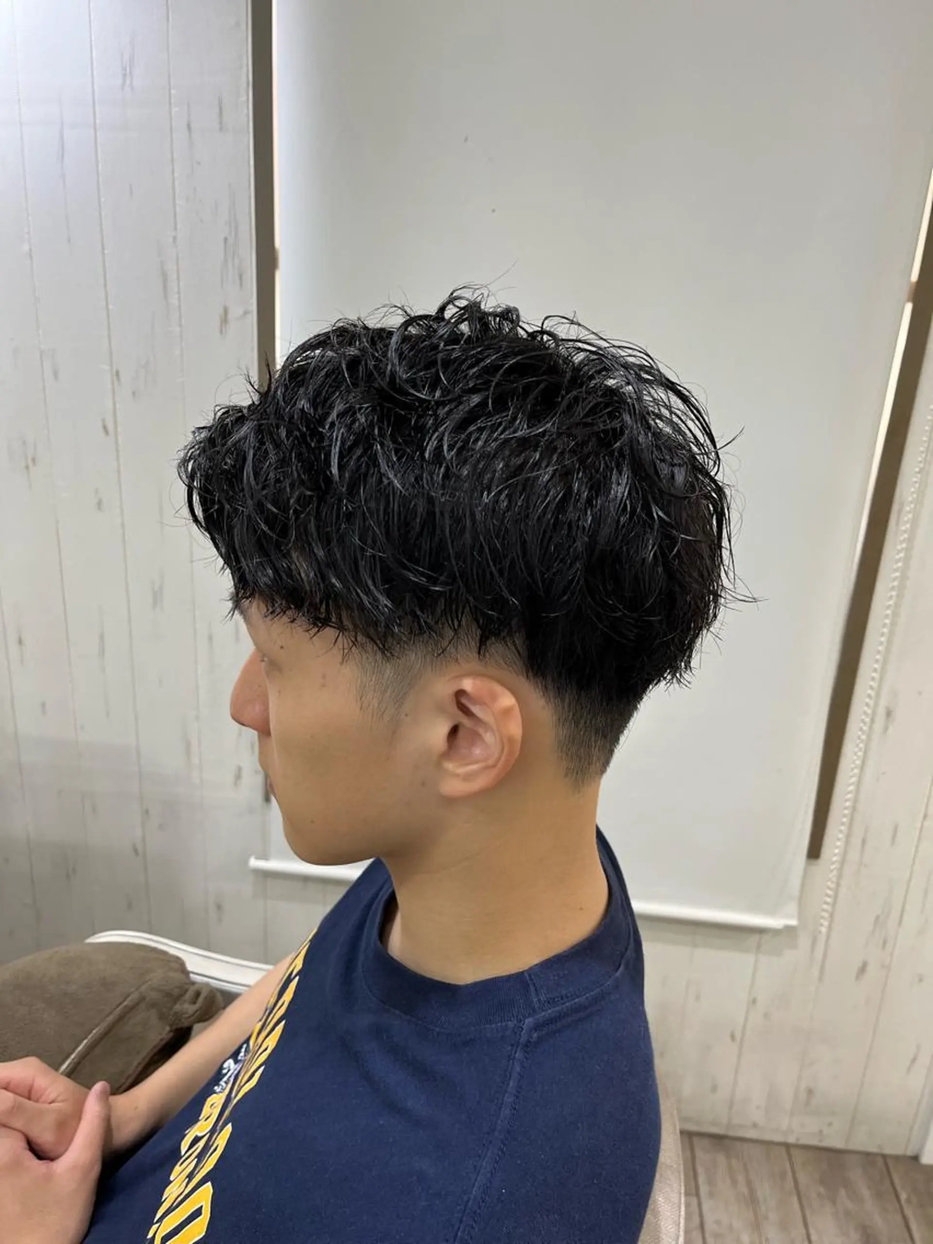 パーマ メンズ カット パーマ トリートメント イシジマ タカナリのヘアスタイル