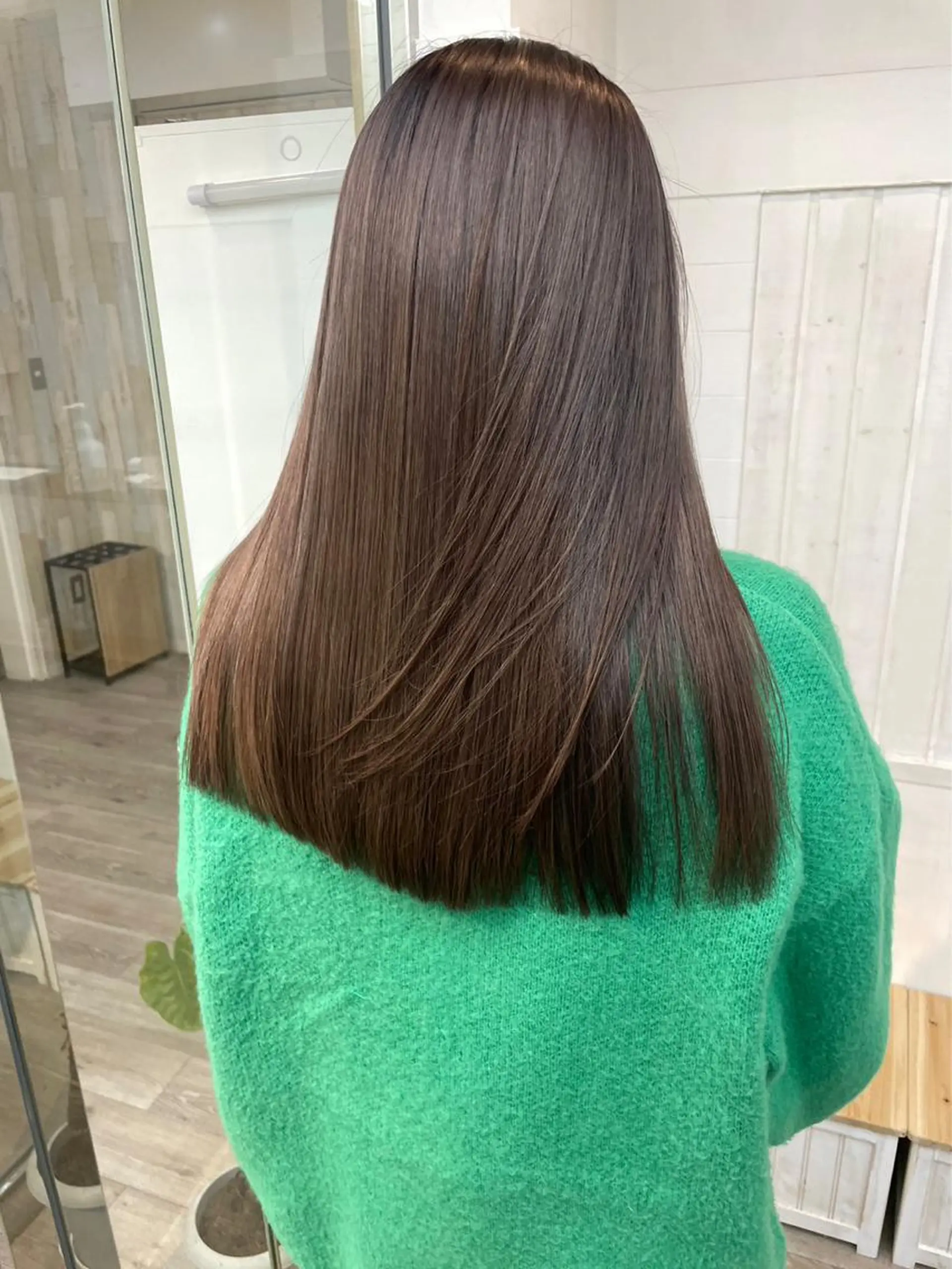 ロング カラー アディクシーカラー アッシュ バレイヤージュ ベージュカラー ブリーチ N° +aero 横浜のヘアスタイル