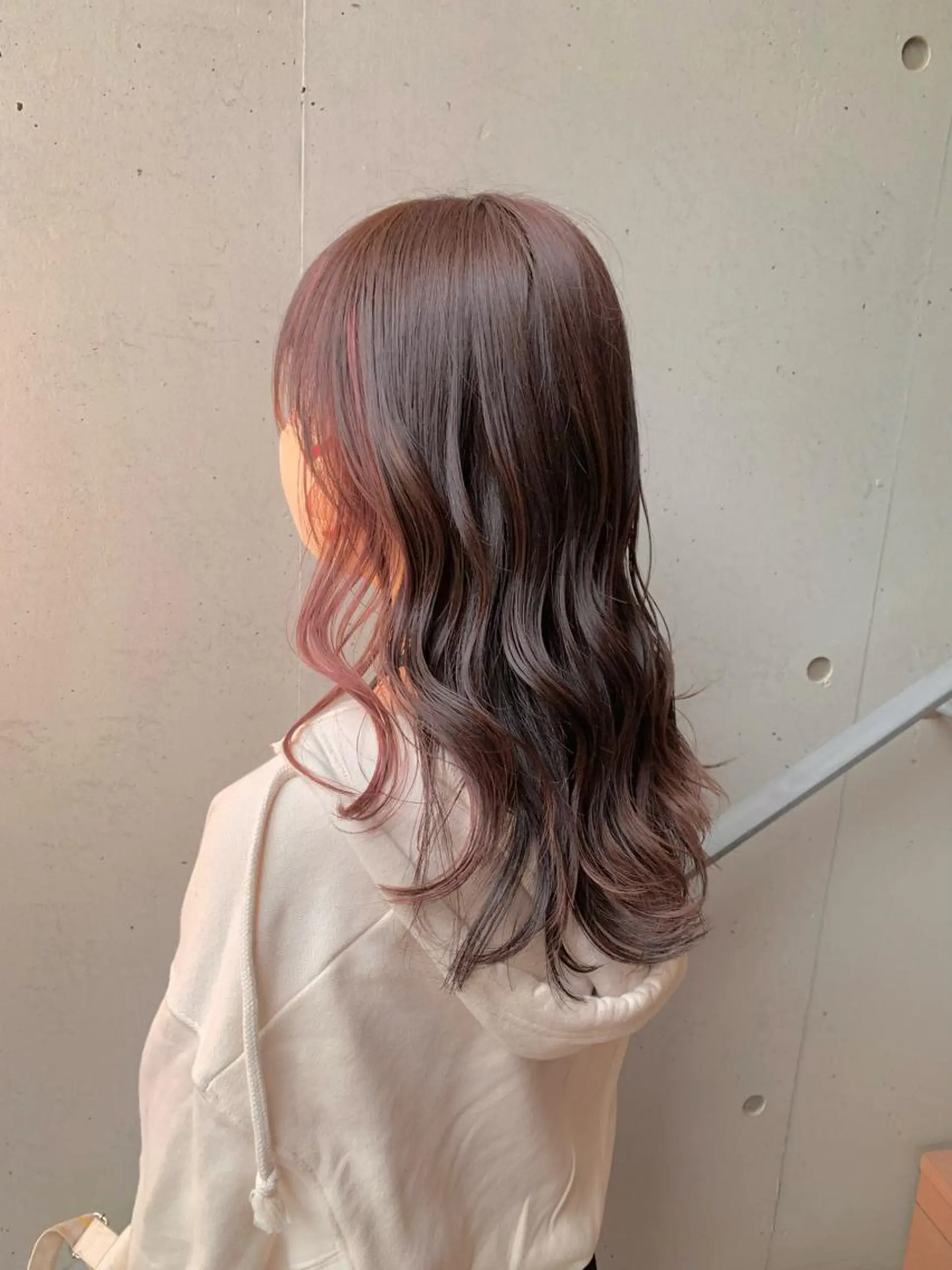 ミディアム カット ヘアカラー トリートメント 森山 佳小里 /暖色カラーのヘアスタイル