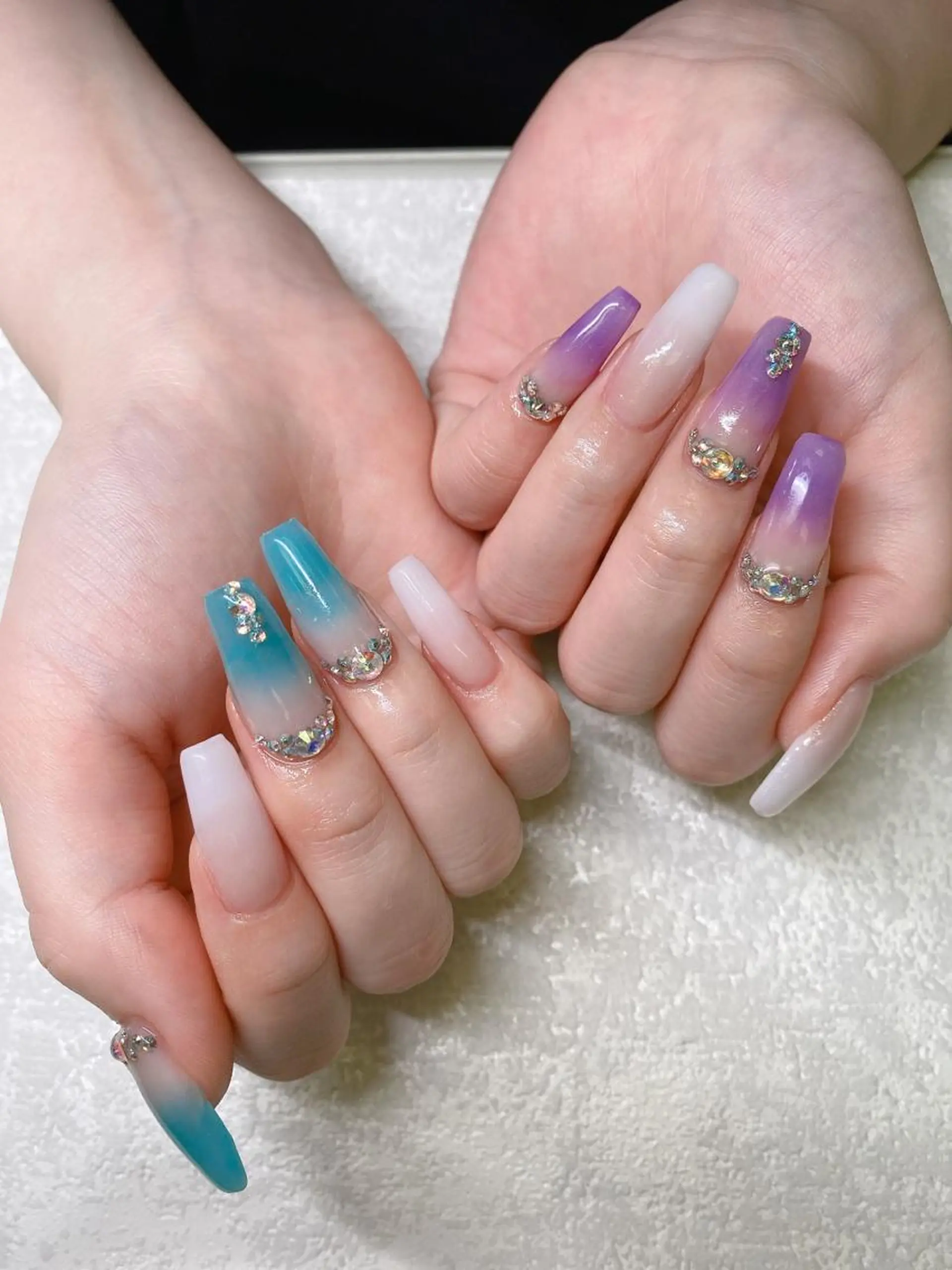 セミロング ハンドネイル JNA認定講師🌸 RIEのネイルデザイン