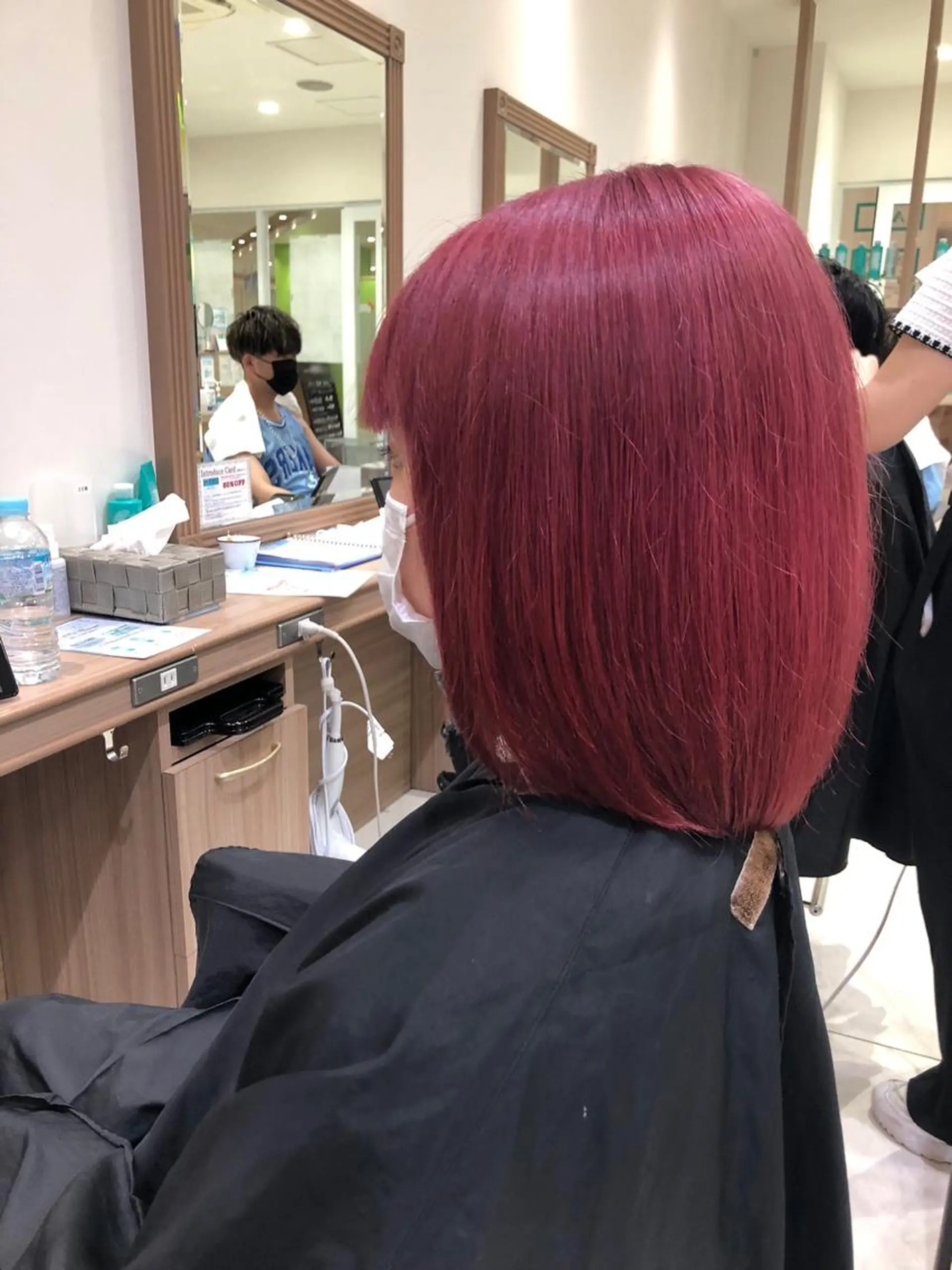 カラー ピンクカラー バイオレットカラー バイオレットピンク ヘアカラー 前田 真孝のヘアスタイル