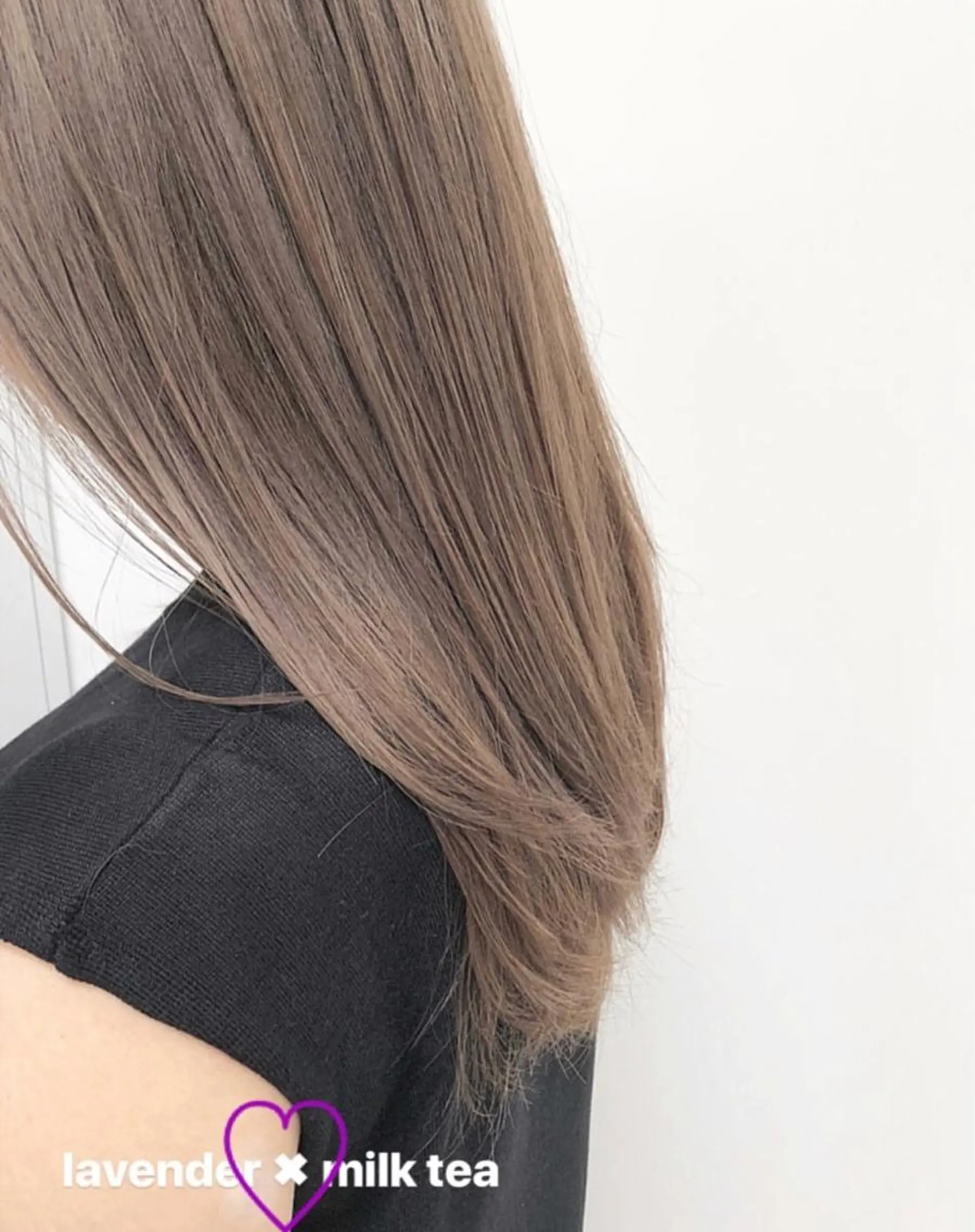 ロング カラー ラベンダーカラー ヘアカラー トリートメント autre所属・大久保 ひでなりのヘアスタイル