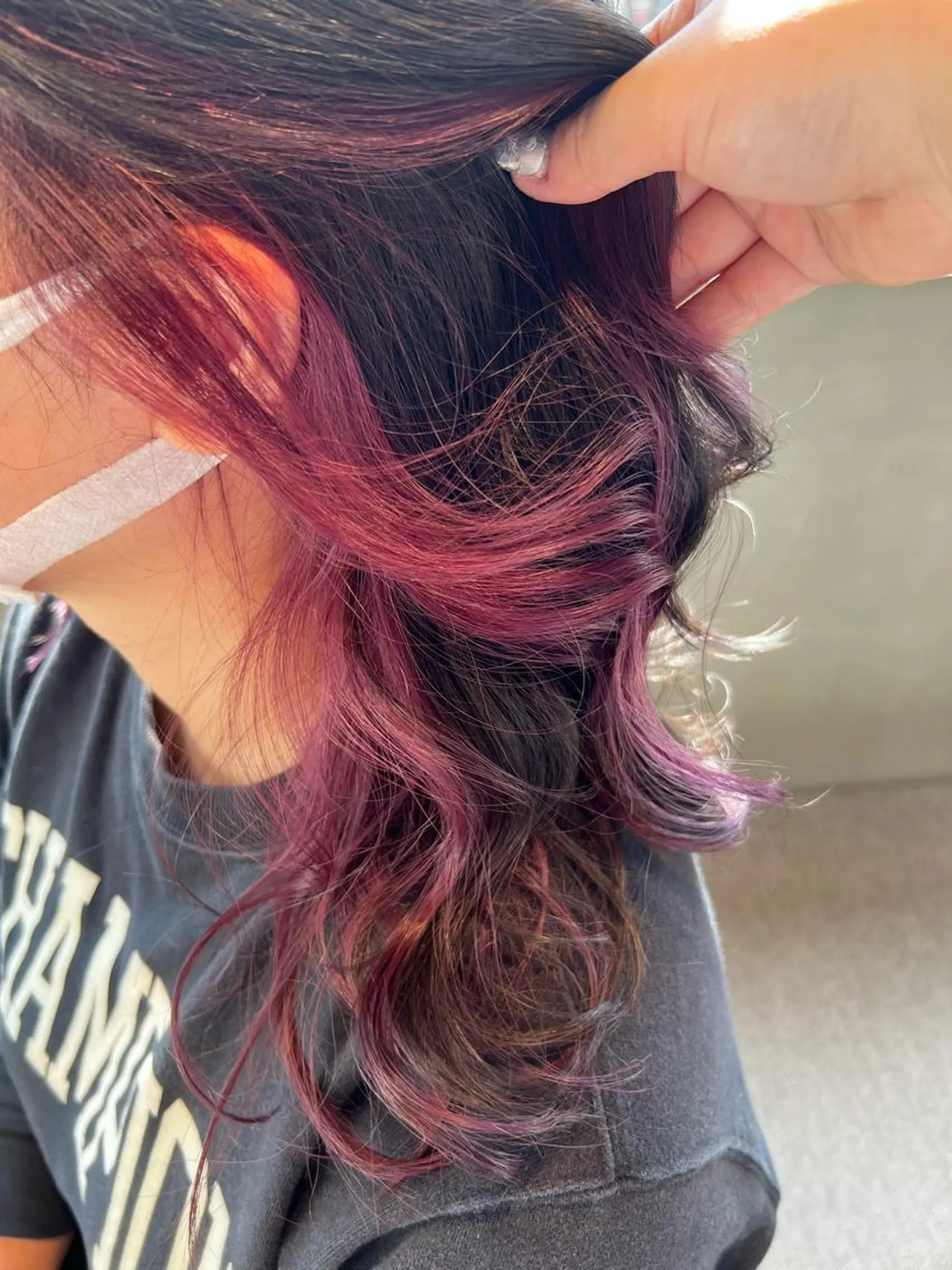 セミロング カラー ピンクカラー ヘアカラー トリートメント 🌐👽フクイ キララ🌎💎のヘアスタイル