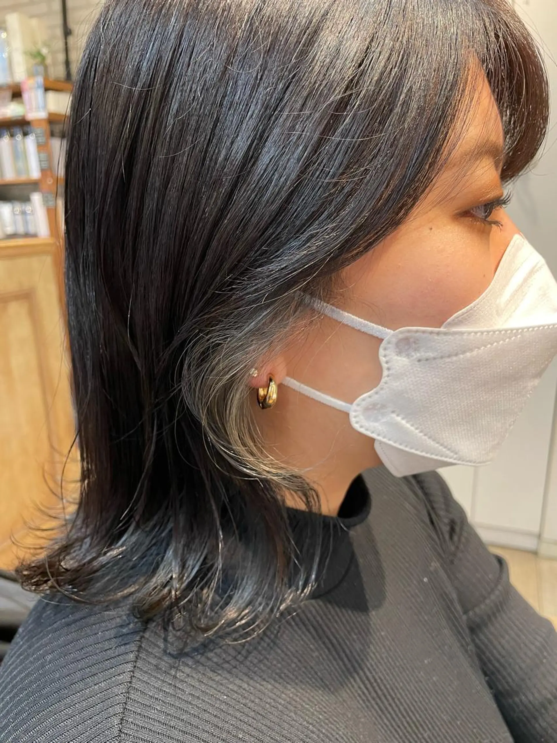 ミディアム カラー シルバー トリートメント ヘアカラー トリートメント LOG/所属・✨縮毛/ブリーチ✨ 出口 紗依のヘアスタイル