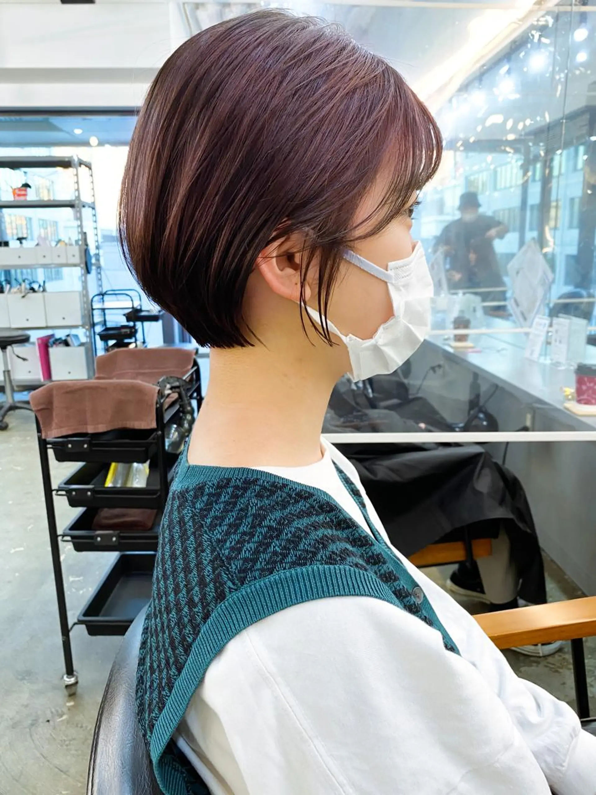 ショート ショートボブ ボブ ショートヘア カット ヘアカラー トリートメント デザインカラー/ 火ノ見🪡のヘアスタイル