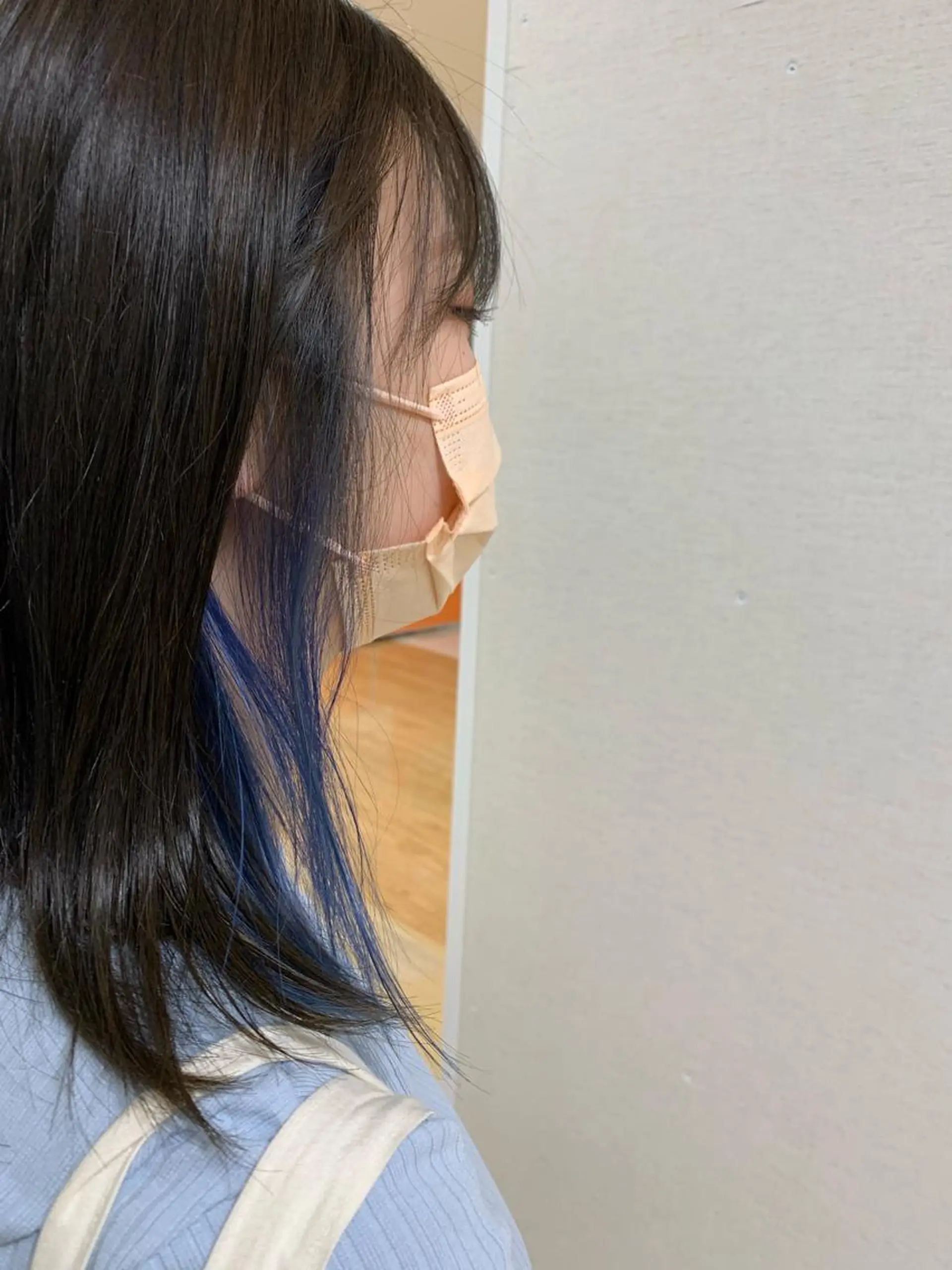 ミディアム カラー アッシュ ブルーカラー ブルーアッシュ 高橋友里亜 /フリーランスのヘアスタイル