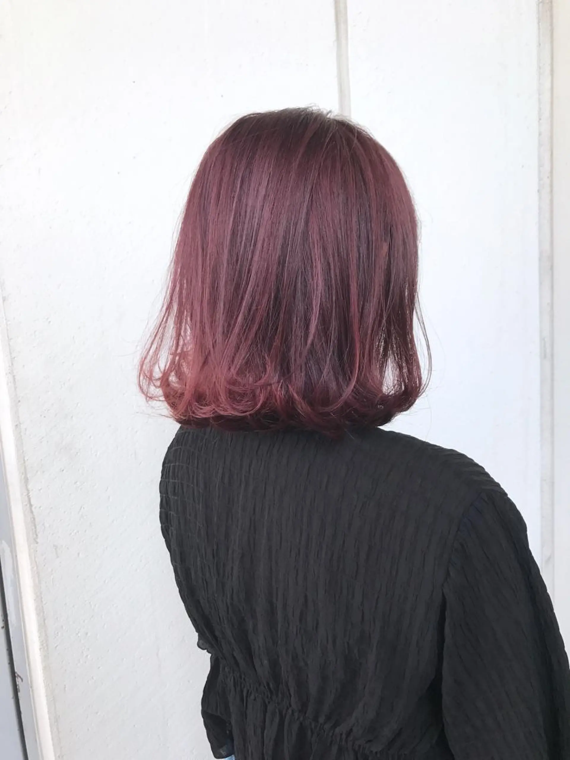 ショート カラー パーマ ヘアアレンジ キッズ ピンクカラー seen所属・境 健助のヘアスタイル