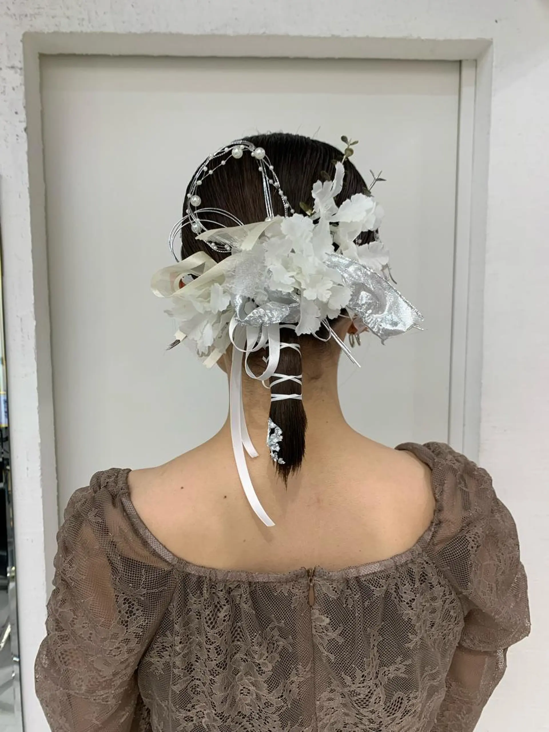 セミロング カラー ヘアアレンジ 卒業式のヘアスタイル ヘアセット 卒業式ヘアセット🎀 ヘアアレンジのヘアスタイル