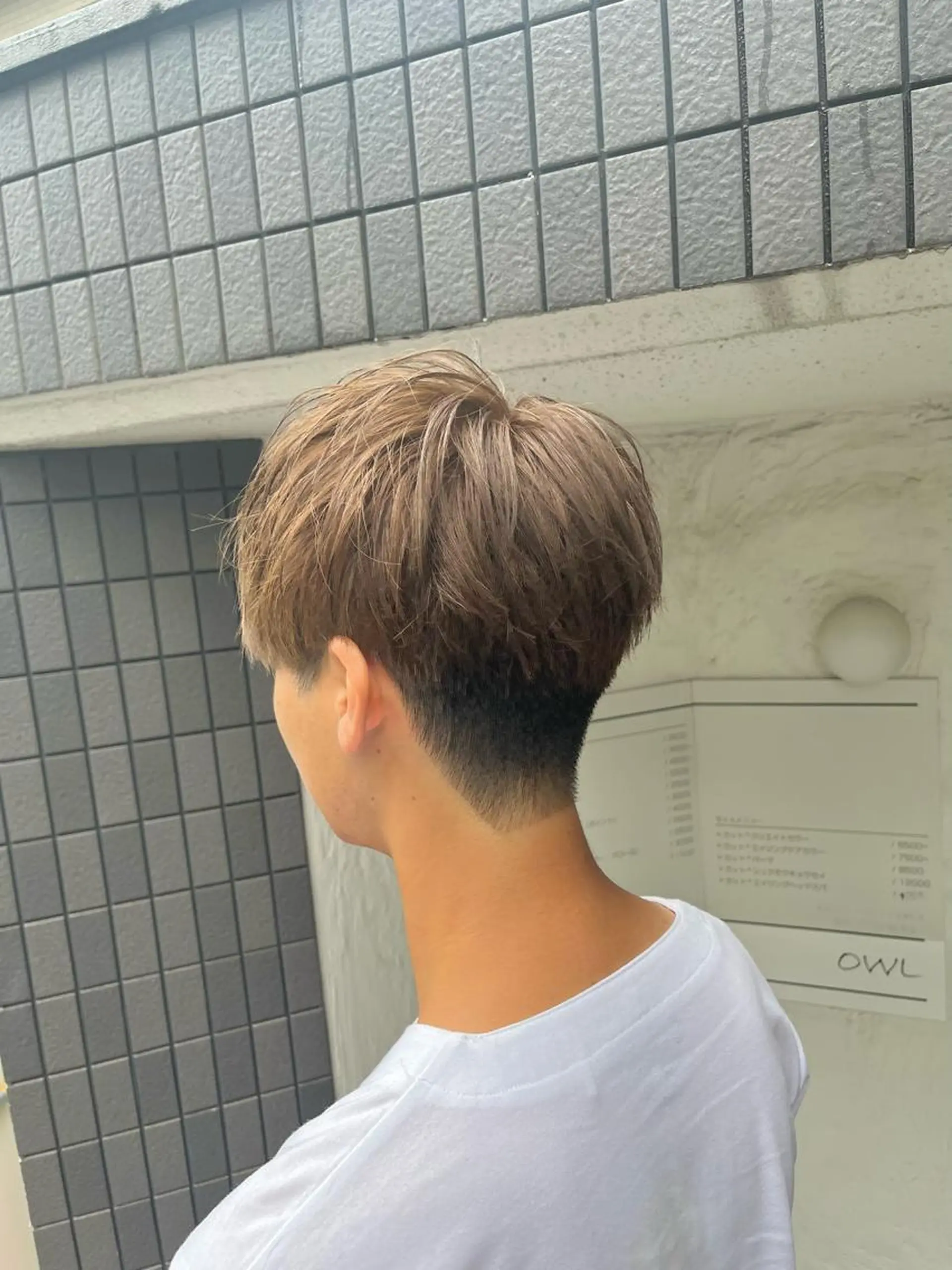 カラー メンズ メンズブリーチ ブリーチ ブリーチなしカラー カット ヘアカラー FUJINO RYOのヘアスタイル