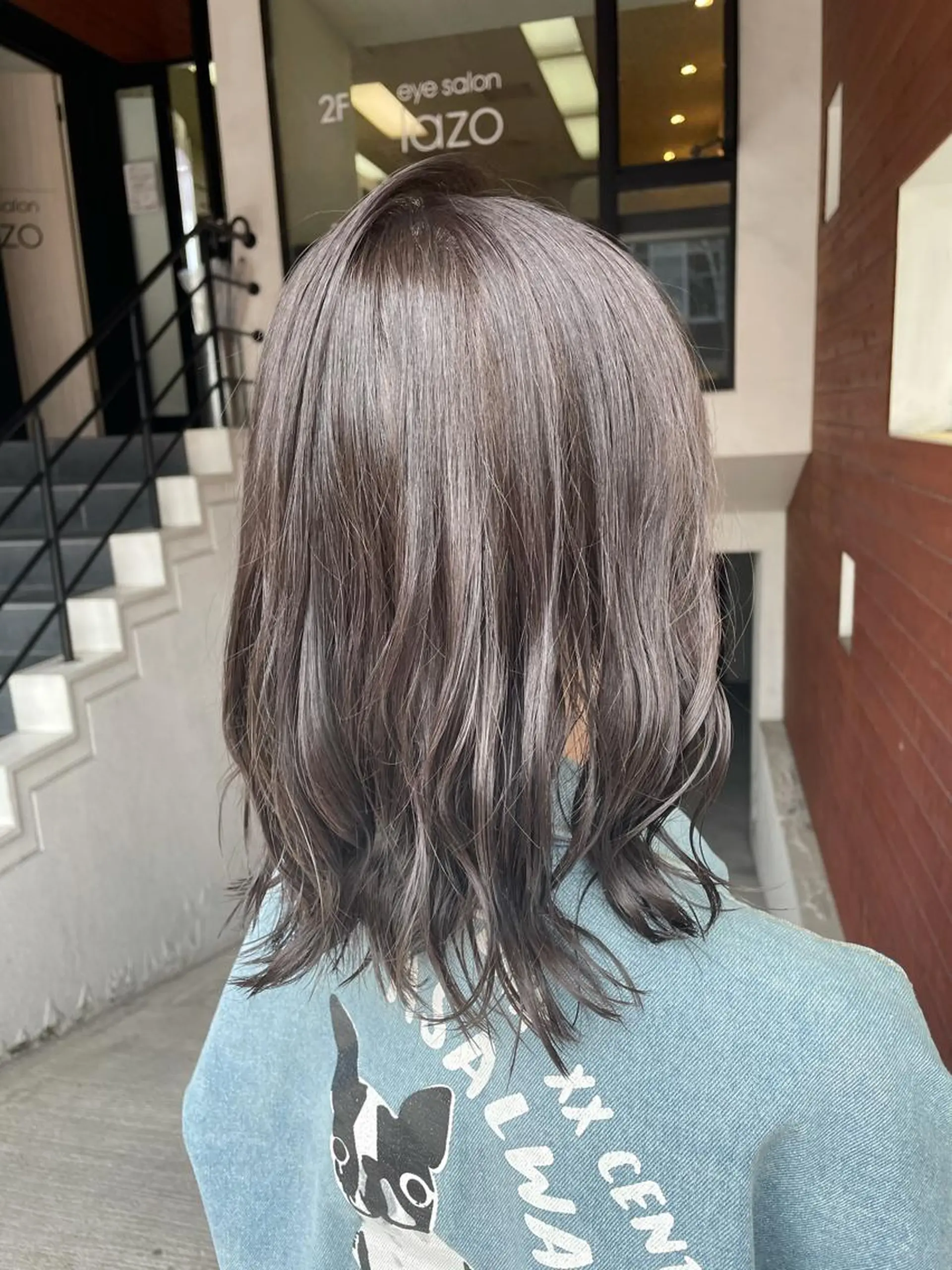 ミディアム カラー グレージュ カット ヘアカラー トリートメント IORI #韓国ヘア#髪質改善のヘアスタイル