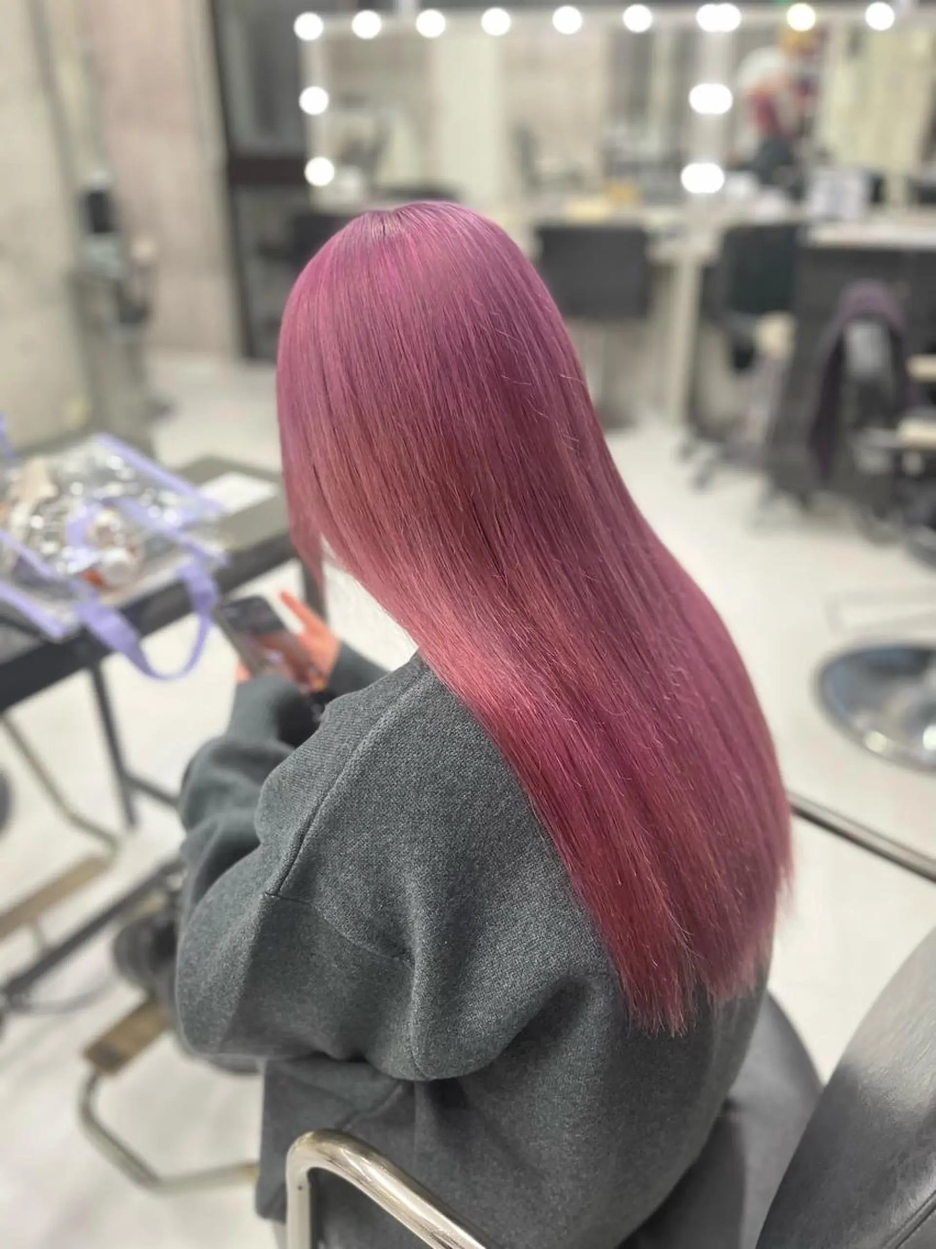 ロング カラー ラベンダーカラー ピンクカラー ピンクラベンダー ヘアカラー トリートメント 👑指名率No.1 👑古澤真人のヘアスタイル