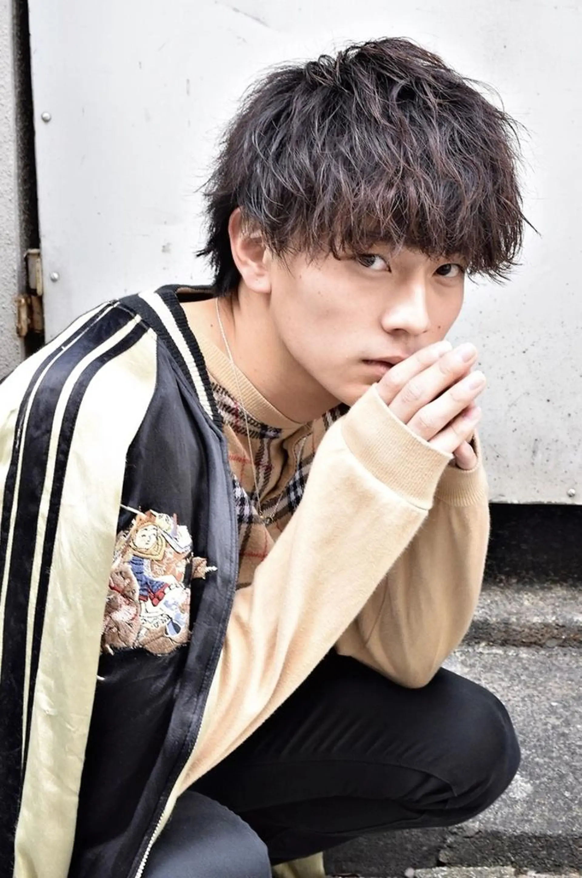 ショート メンズ マッシュウルフ マッシュ メンズパーマ メンズウルフカット ウルフカット ヘアフリーティー袋井店所属・河島 裕樹のヘアスタイル