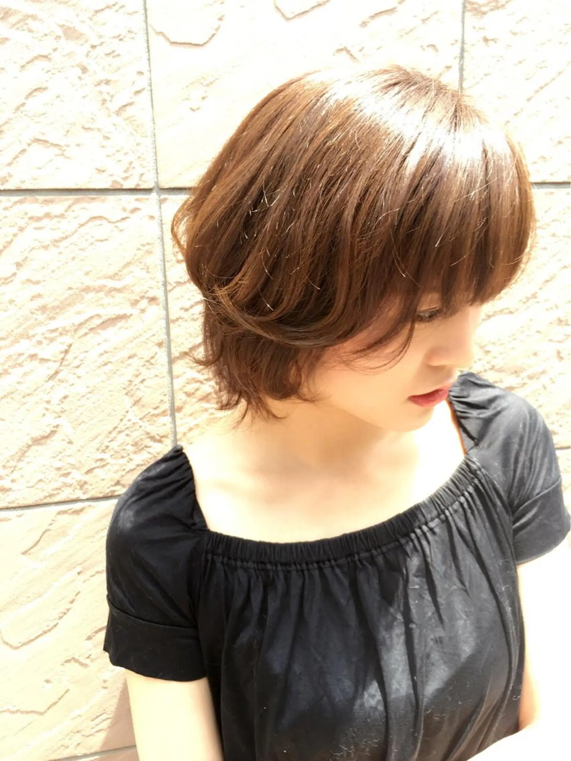 ショート カラー パーマ カット トリートメント ダブルカラー🎉 ハイトーン🎉スドウのヘアスタイル