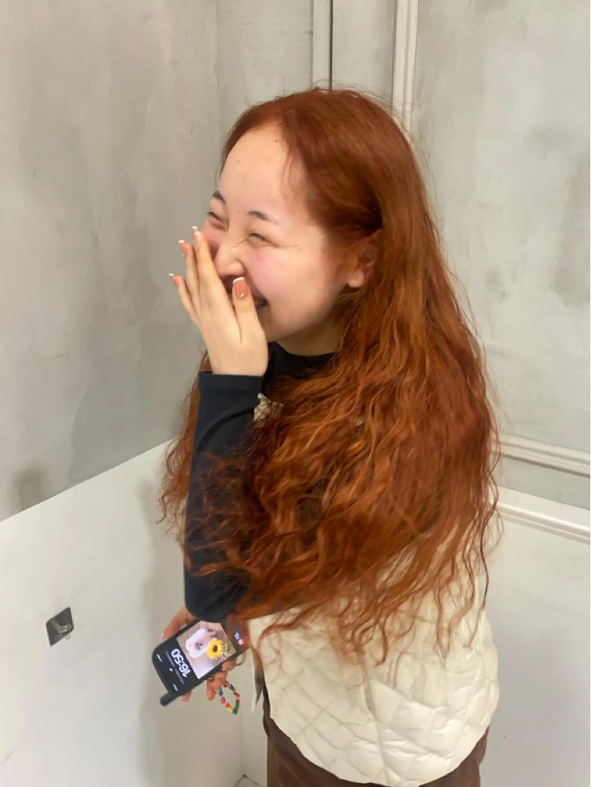 ロング カット ヘアカラー トリートメント 韓国レイヤーカット 🇰🇷mireiのヘアスタイル