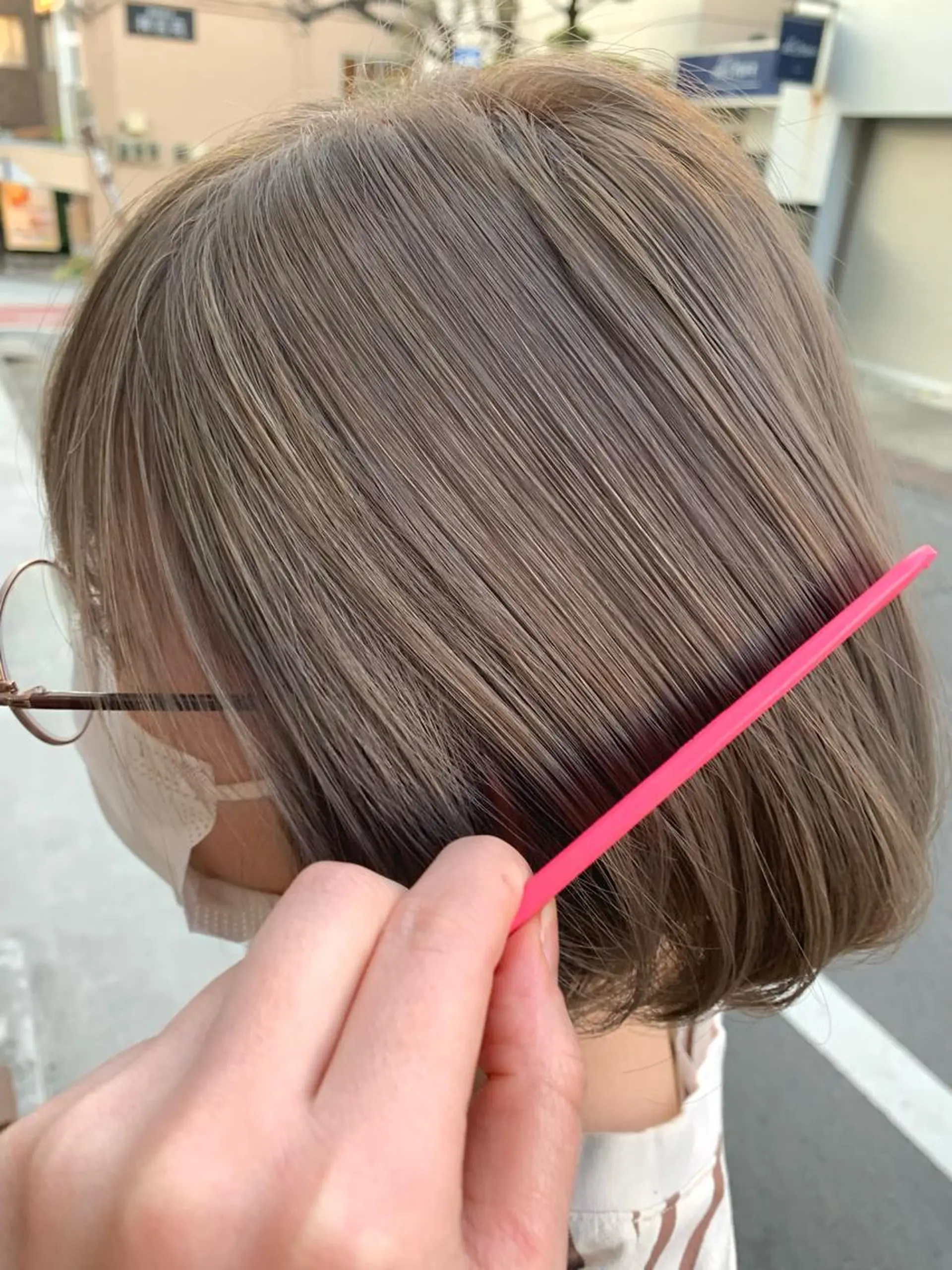 ショート カラー ベージュカラー 透明感カラー 似合わせカラー🫶 小川千波のヘアスタイル