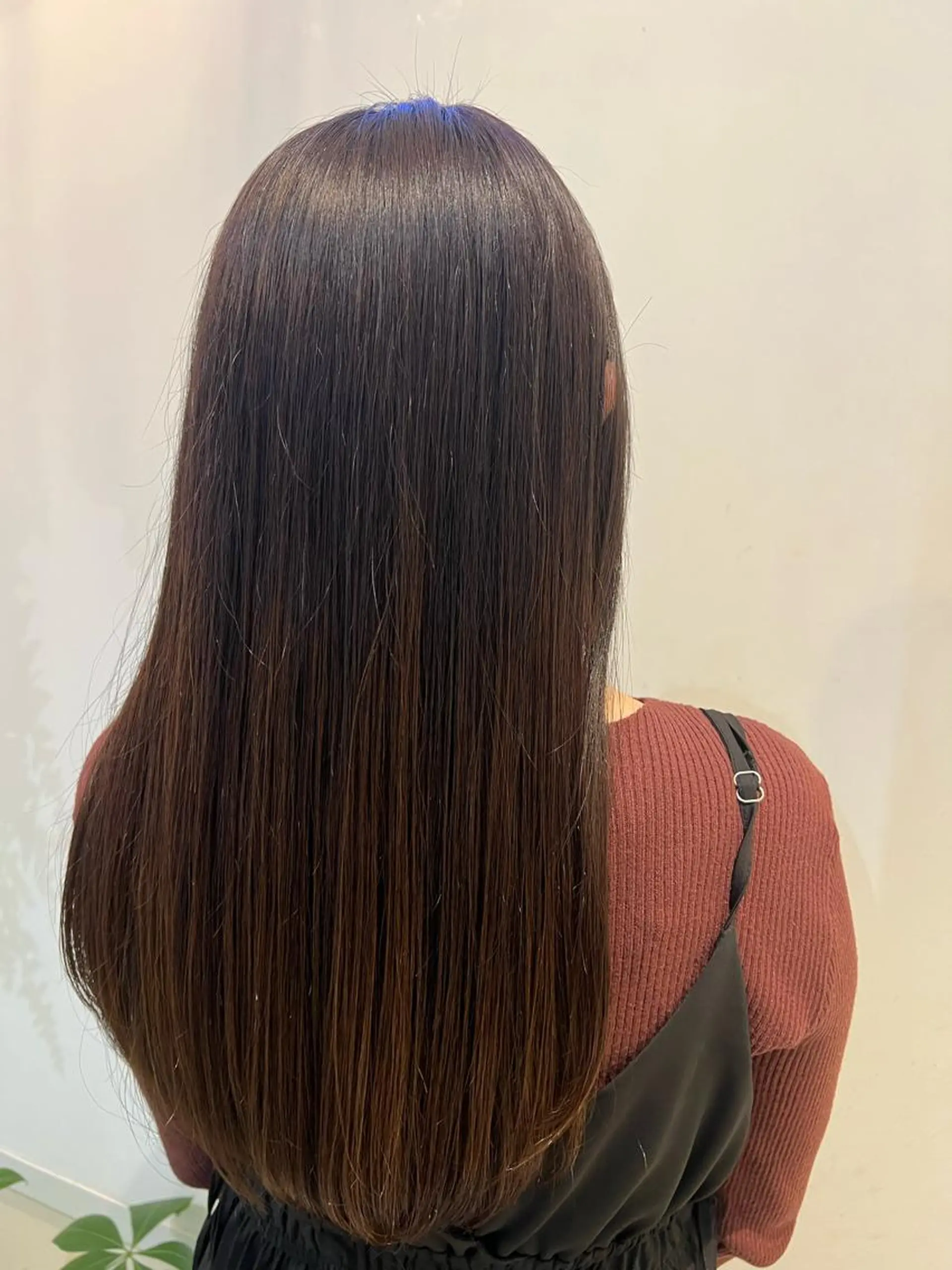 ロング カラー ブリーチしない暖色 カラー🥀杉 優菜のヘアスタイル