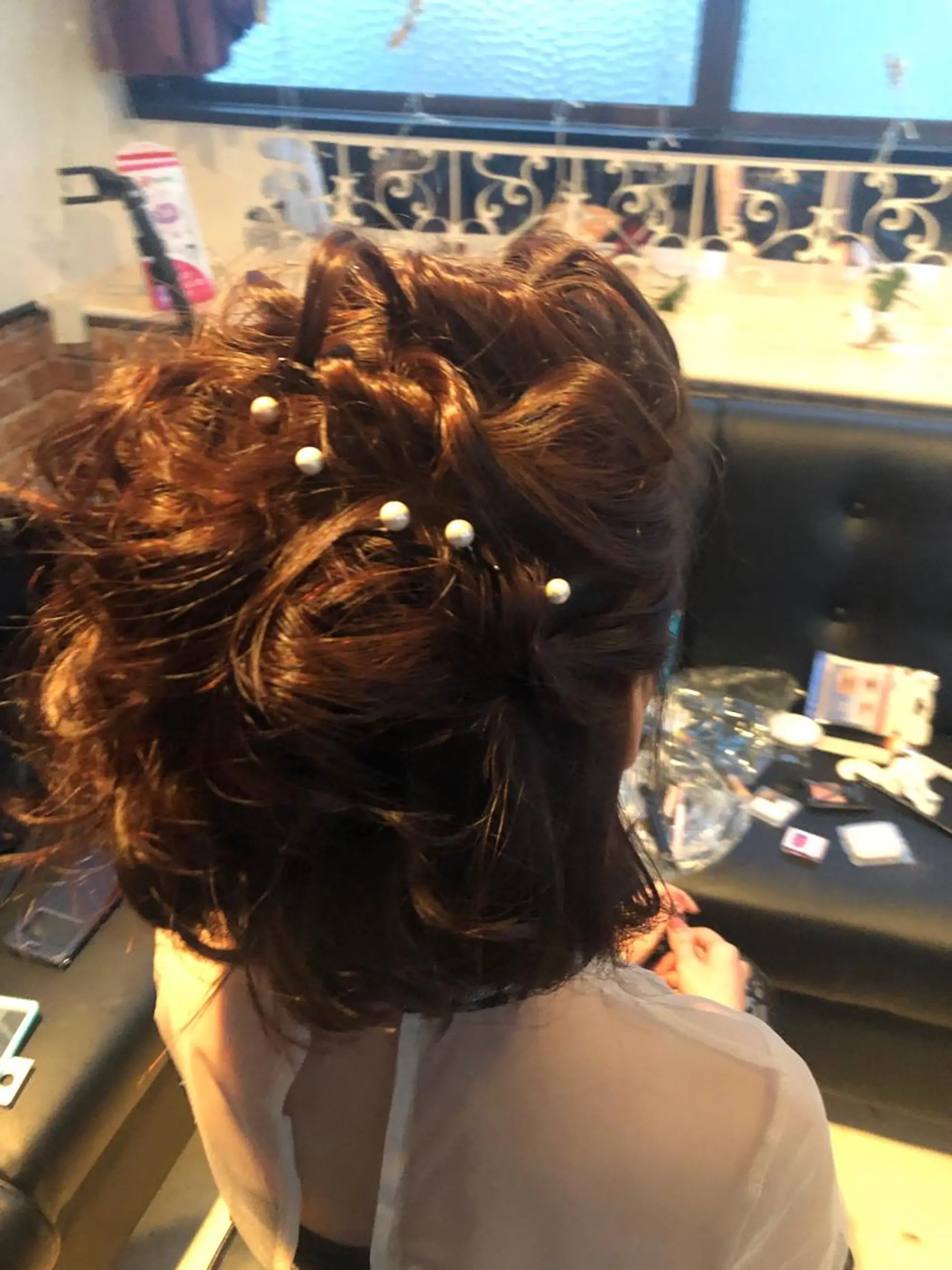 セミロング カラー パーマ ヘアアレンジ メンズ キッズ ネイル マツエク・マツパ 銀河 ティンガーラのヘアスタイル