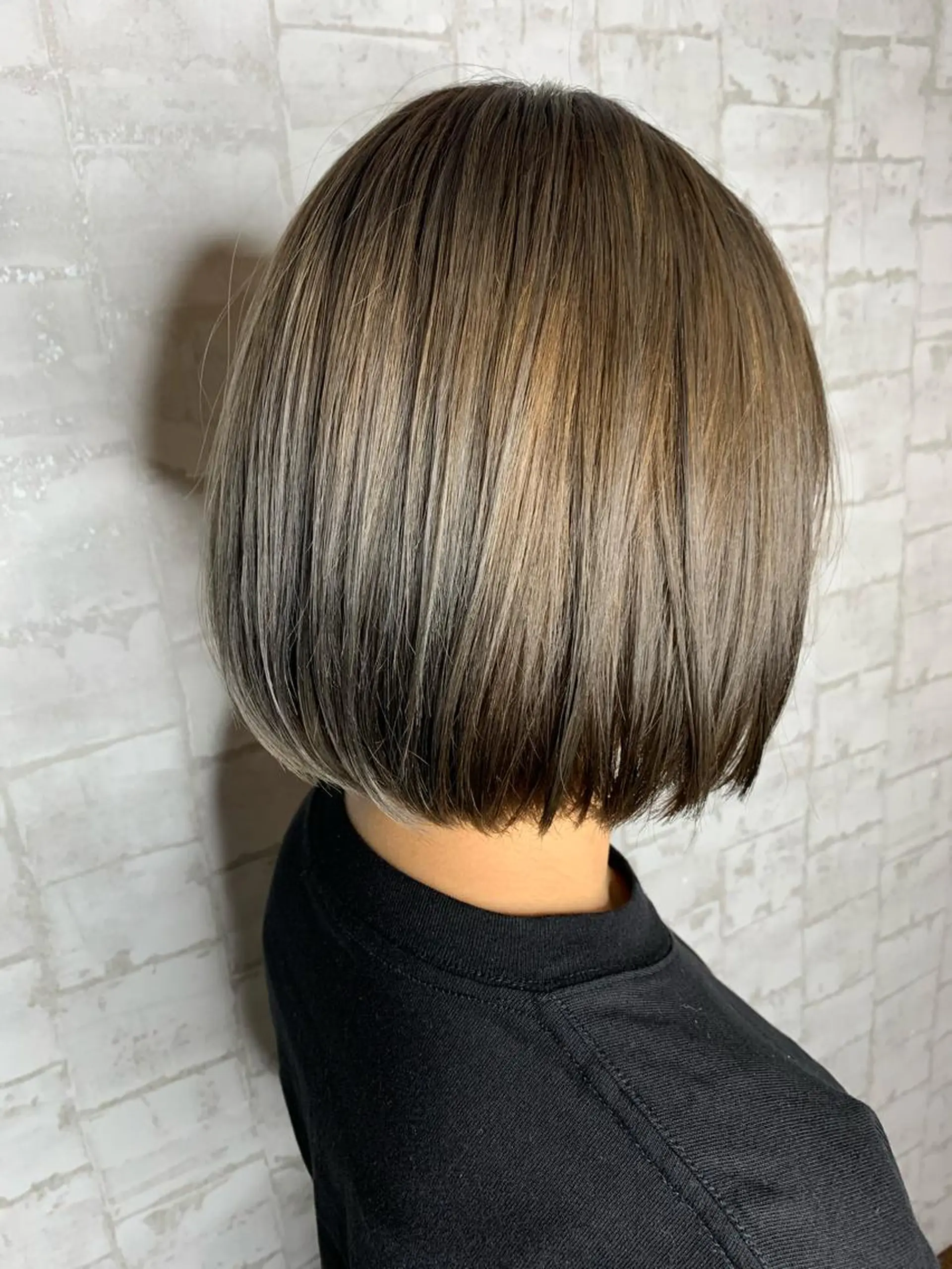 ミディアム カラー カット ヘアカラー トリートメント 船津武俊 フナツタケトシのヘアスタイル