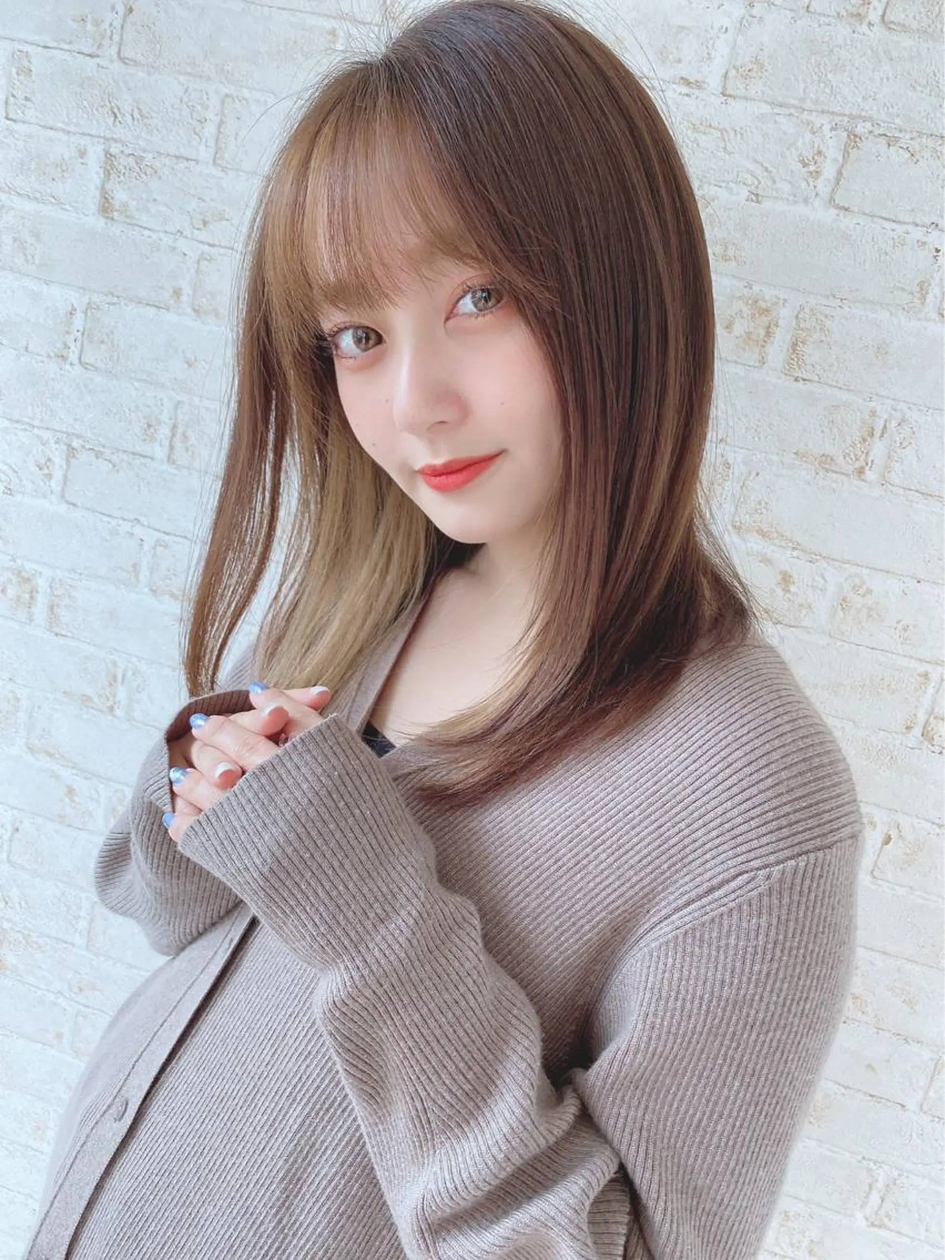 セミロング カット 縮毛矯正 トリートメント イーラ栄所属・Topstylist 髪質改善縮毛矯正山本のヘアスタイル