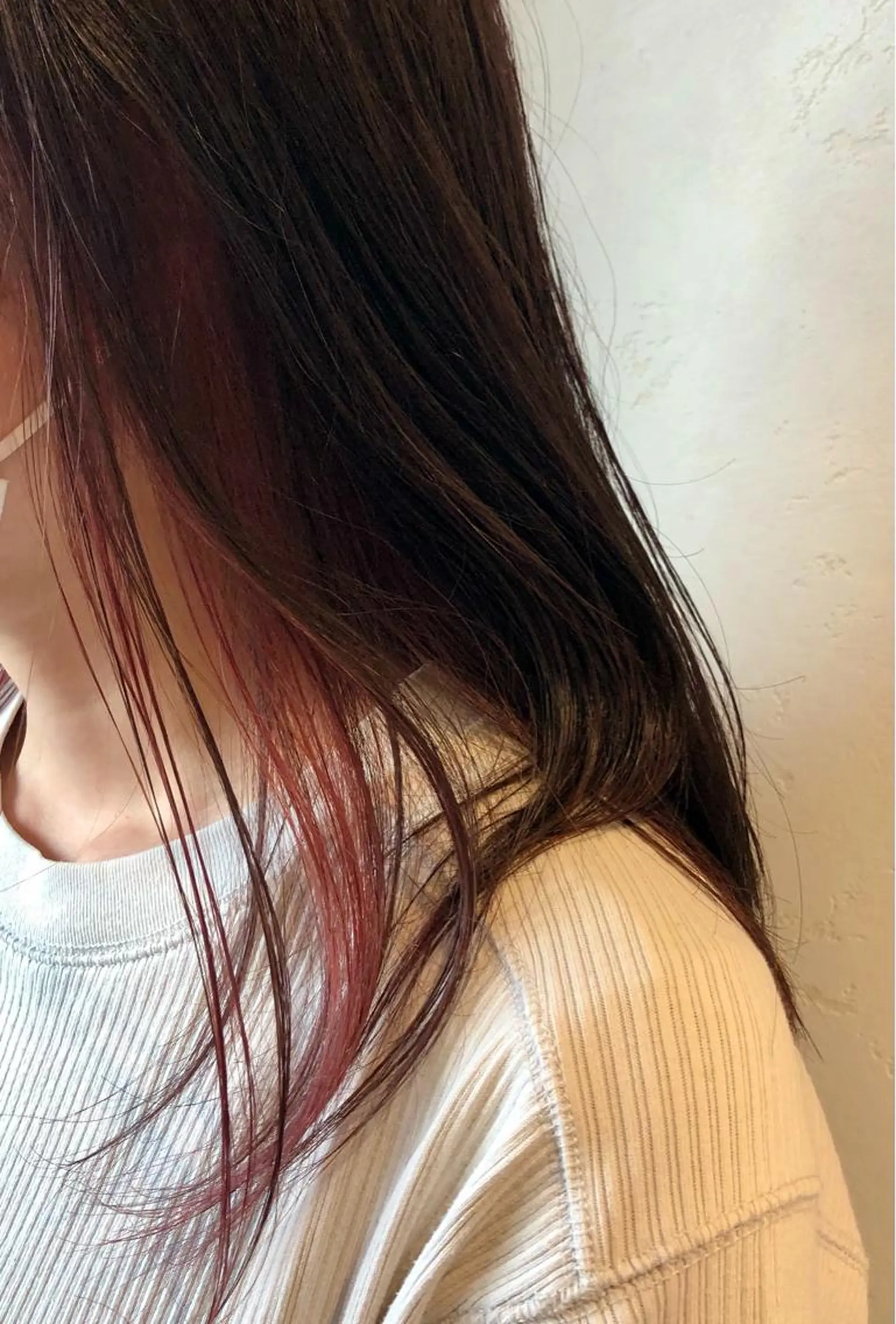 セミロング カラー ベージュカラー ブラウンカラー カシス ラベンダーカラー ラベンダーピンク bococa りんのヘアスタイル