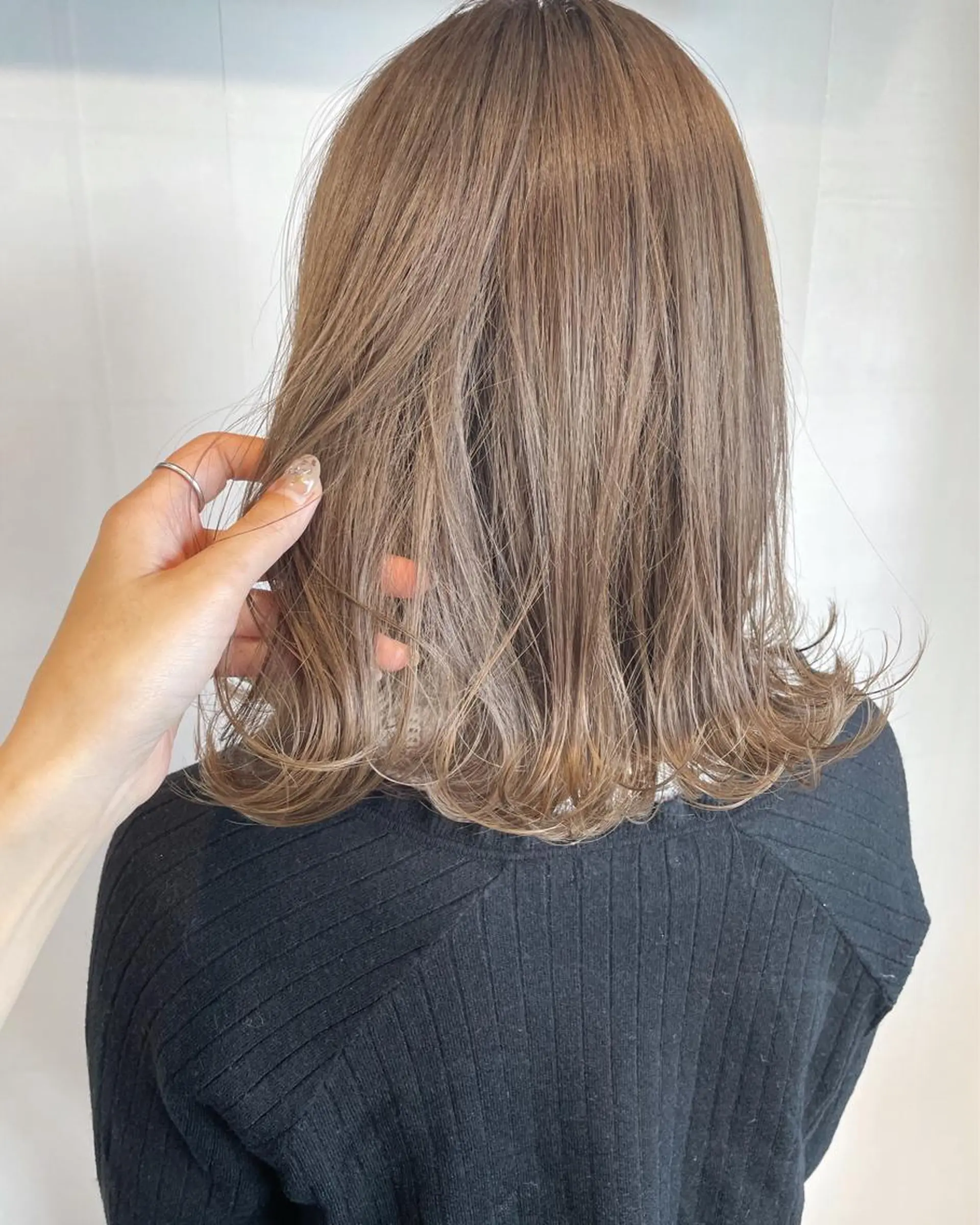 ミディアム カラー ヘアアレンジ ヘアカラー 徳永 実沙のヘアスタイル