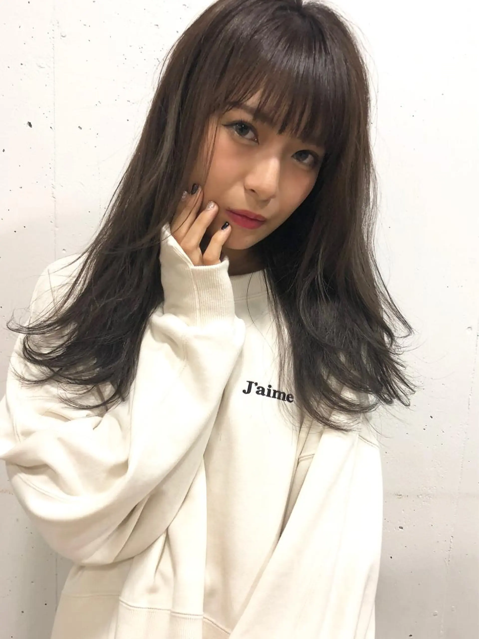 ミディアム カラー カット ヘアカラー トリートメント 永野 正芳のヘアスタイル