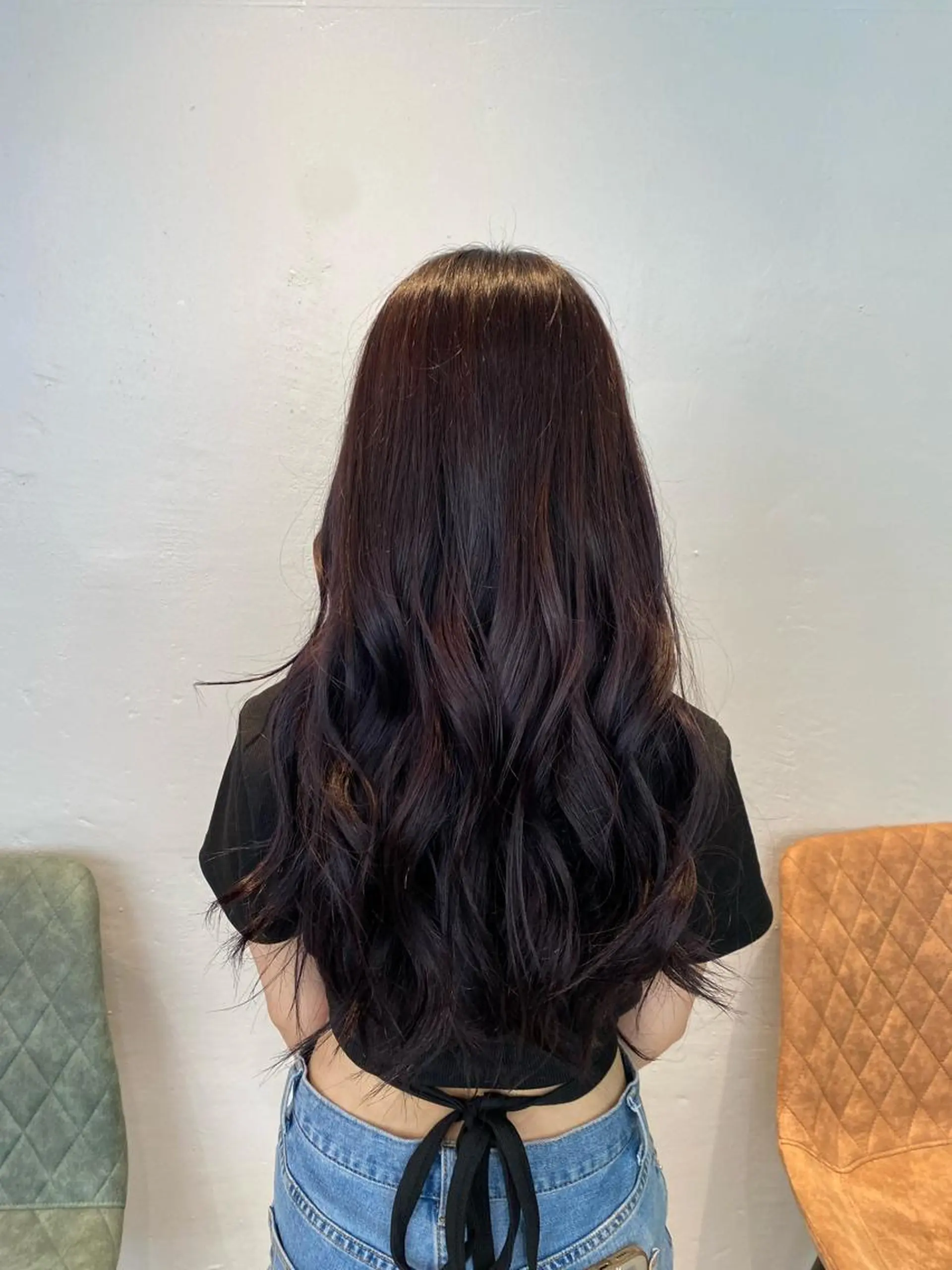 ロング カラー ブリーチ 透明感カラー ラベンダーカラー ブリーチなしカラー 髪質改善 Marin🔖 /学生人気No. 1のヘアスタイル