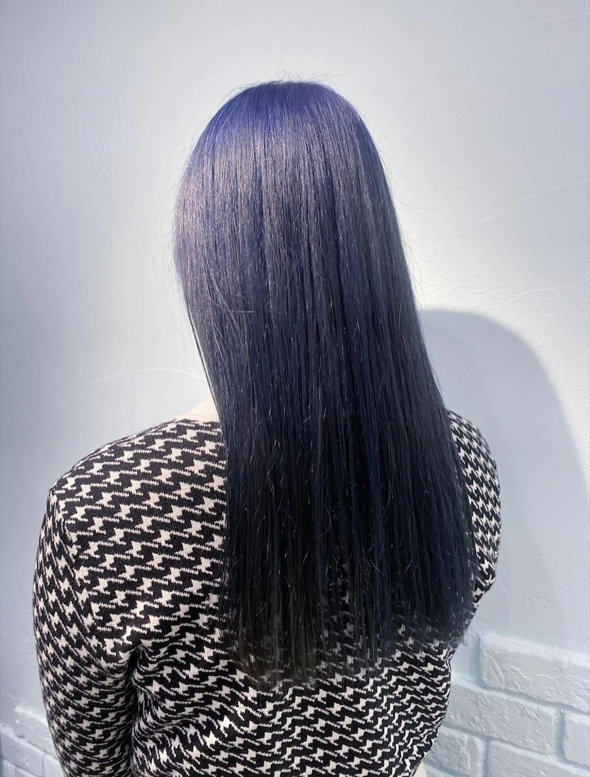 ロング カラー ヘアアレンジ 寒色アイドルカラー JUNOチナツのヘアスタイル