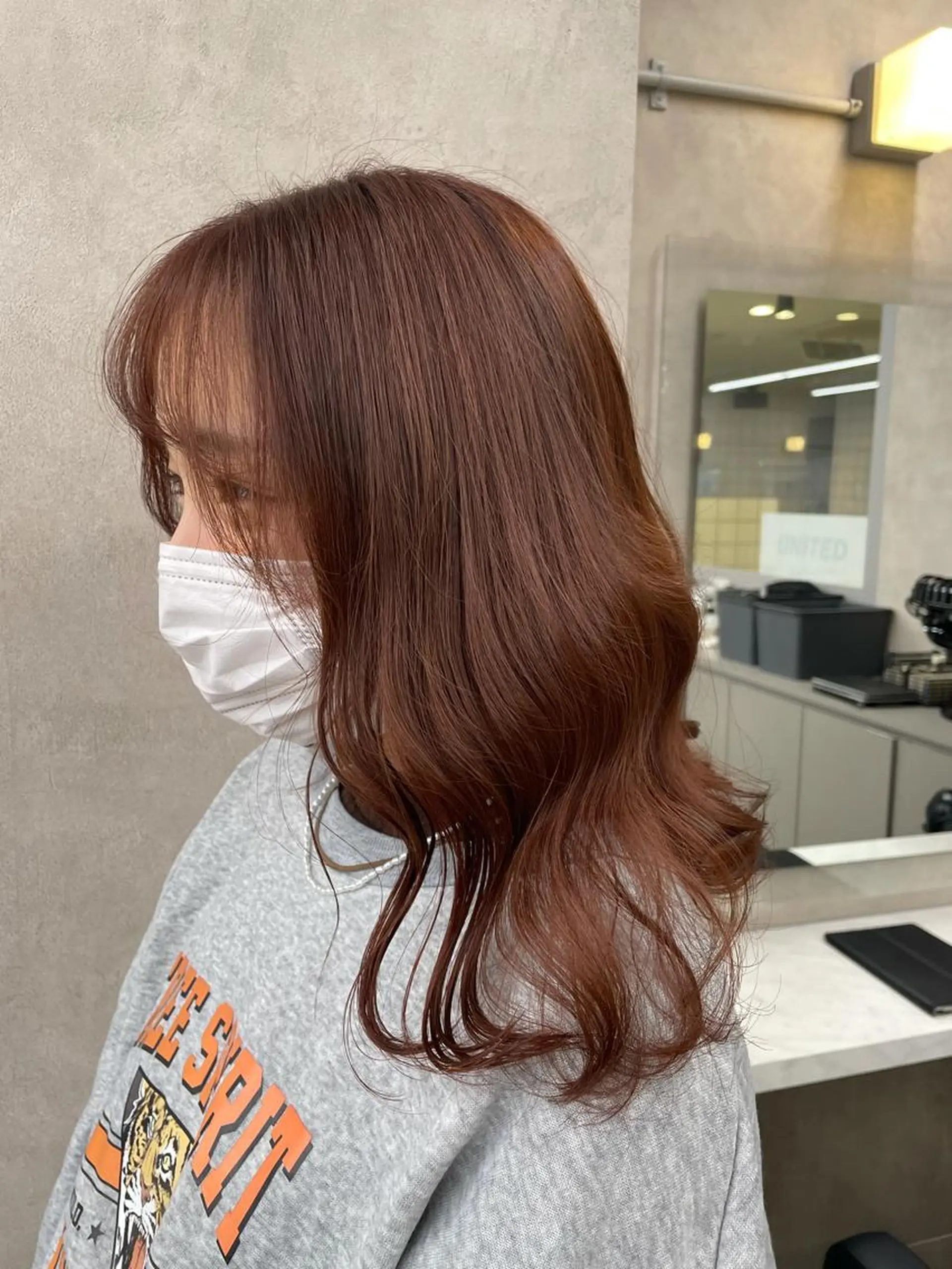 ロング カラー ヘアカラー トリートメント 韓国レイヤー ハッシュカットのヘアスタイル