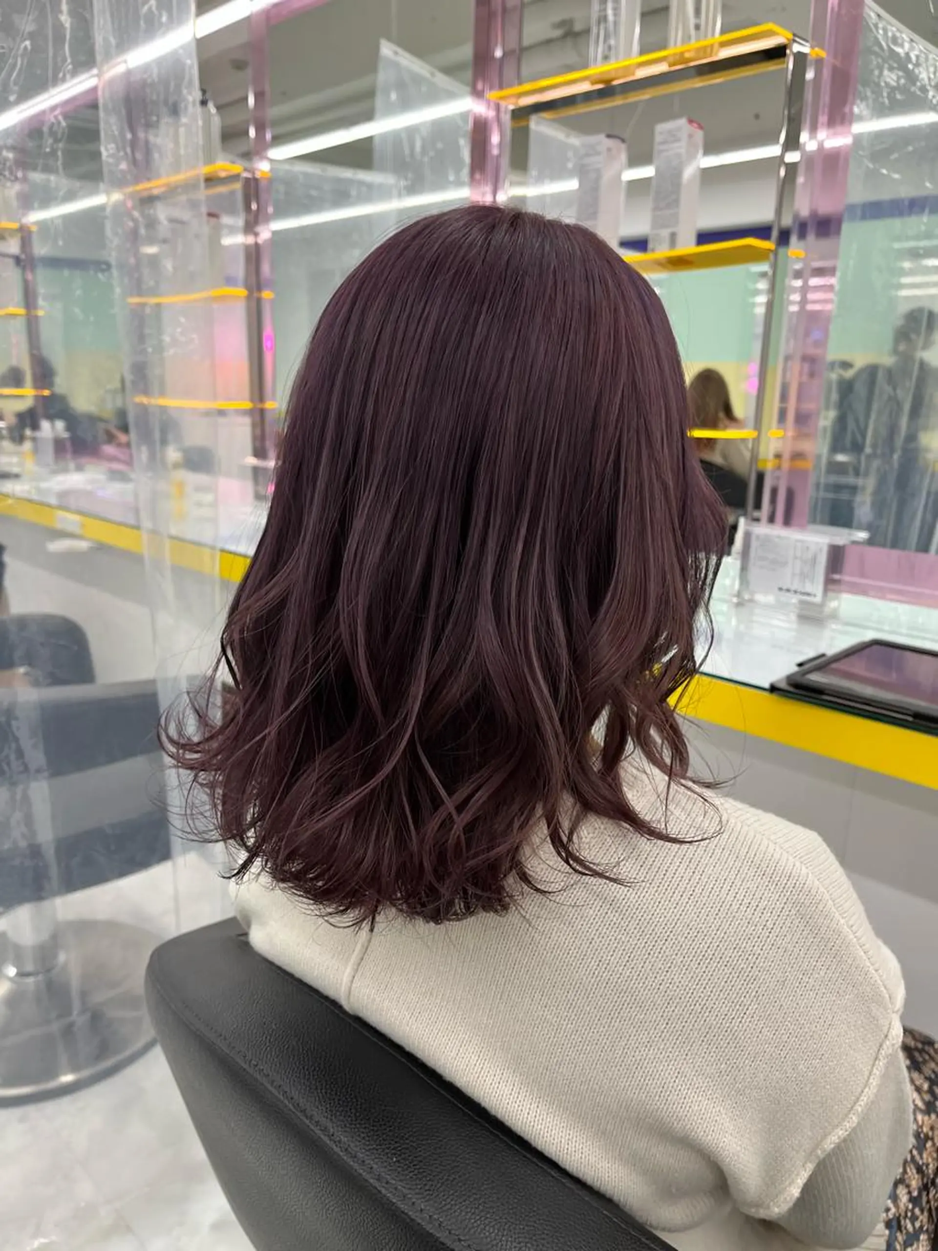 セミロング ピンクブラウン ピンクラベンダー 韓国風ヘア ヘアカラー トリートメント ヘッドスパ ヘアセット I S所属・🌿透明感カラー‪ 縮毛矯正✨かずきのヘアスタイル