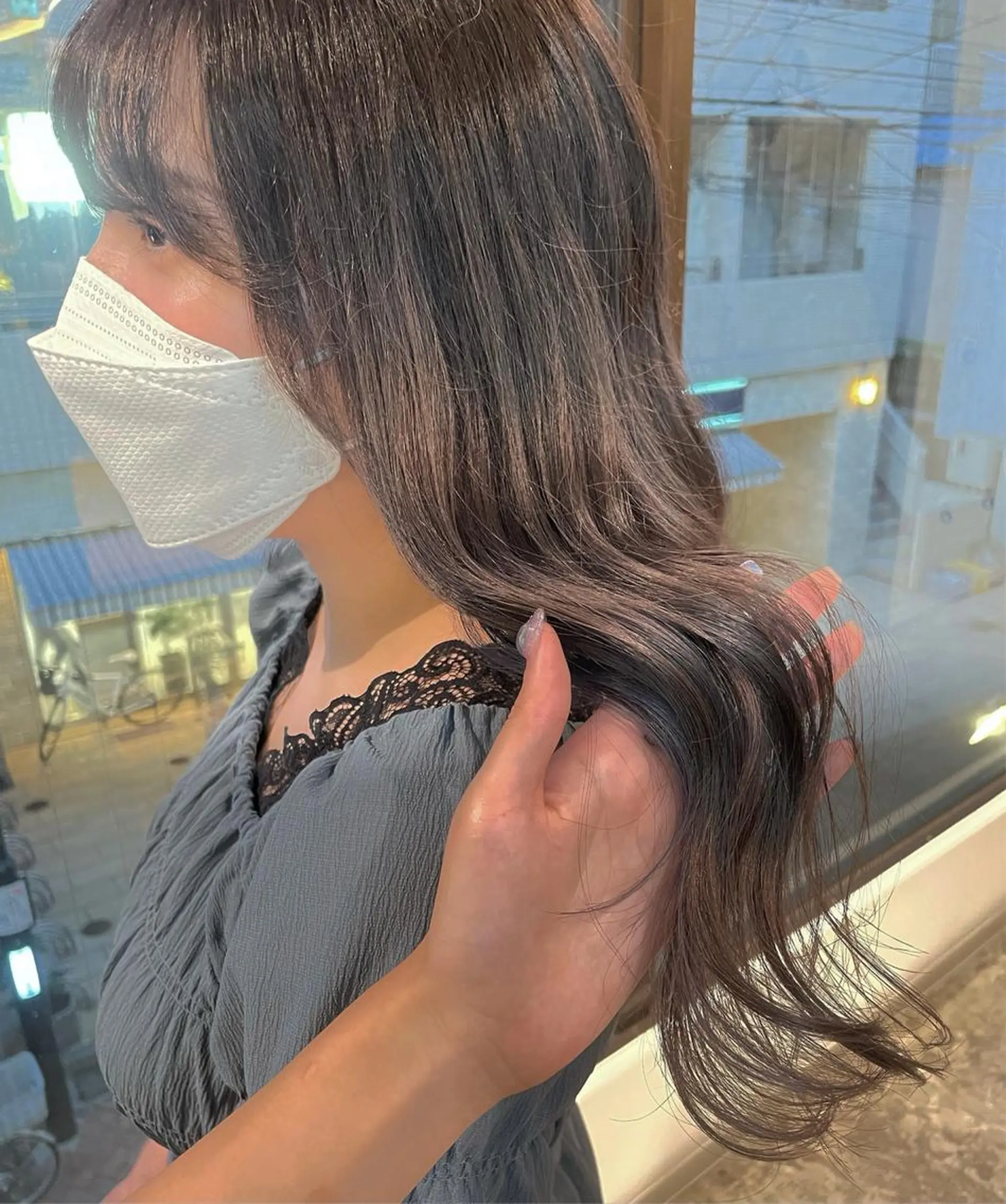 ロング カラー ヘアカラー トリートメント NATSUMI 🐻‍❄️🤍のヘアスタイル