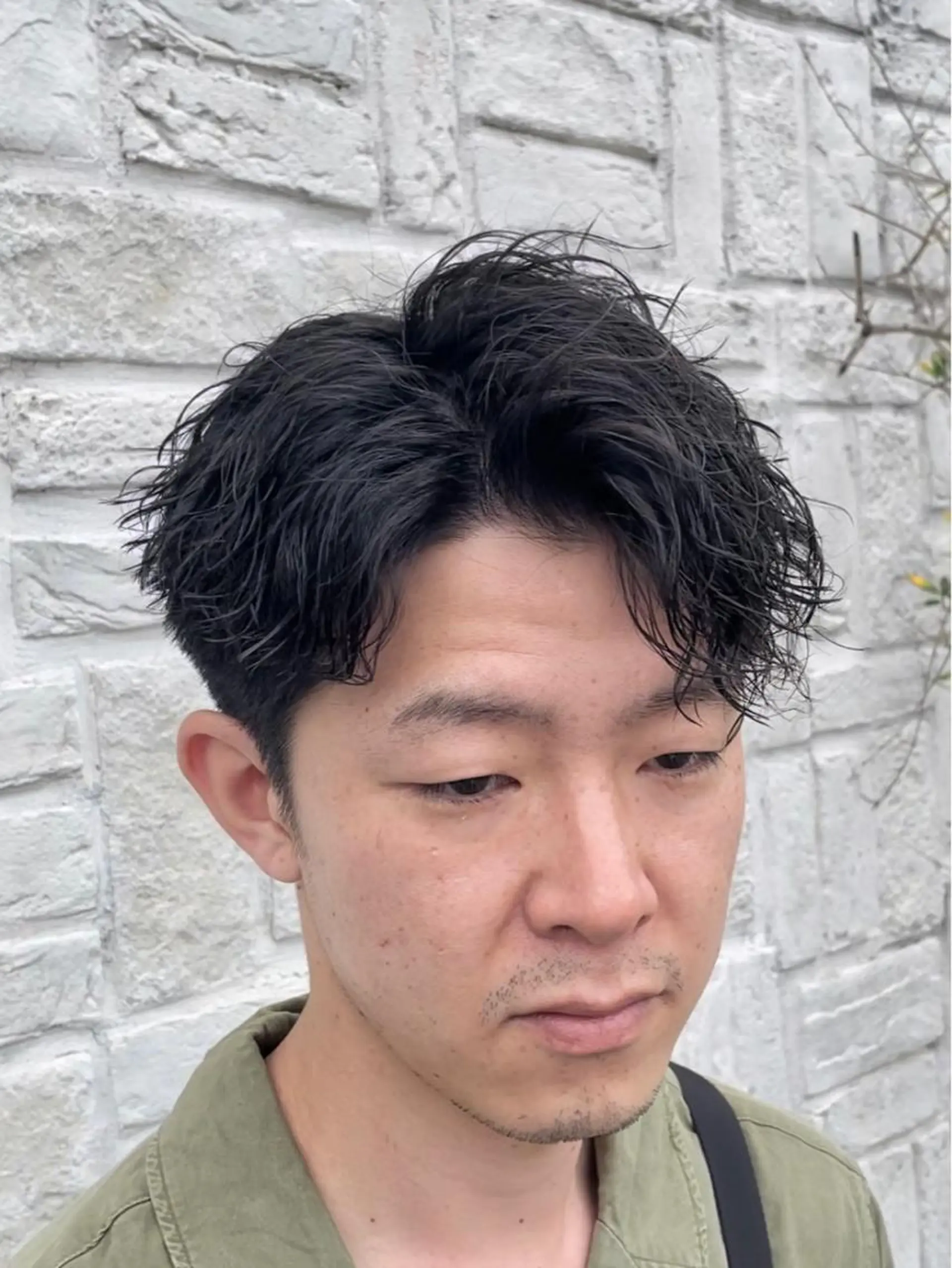 パーマ メンズ アタ ムのヘアスタイル