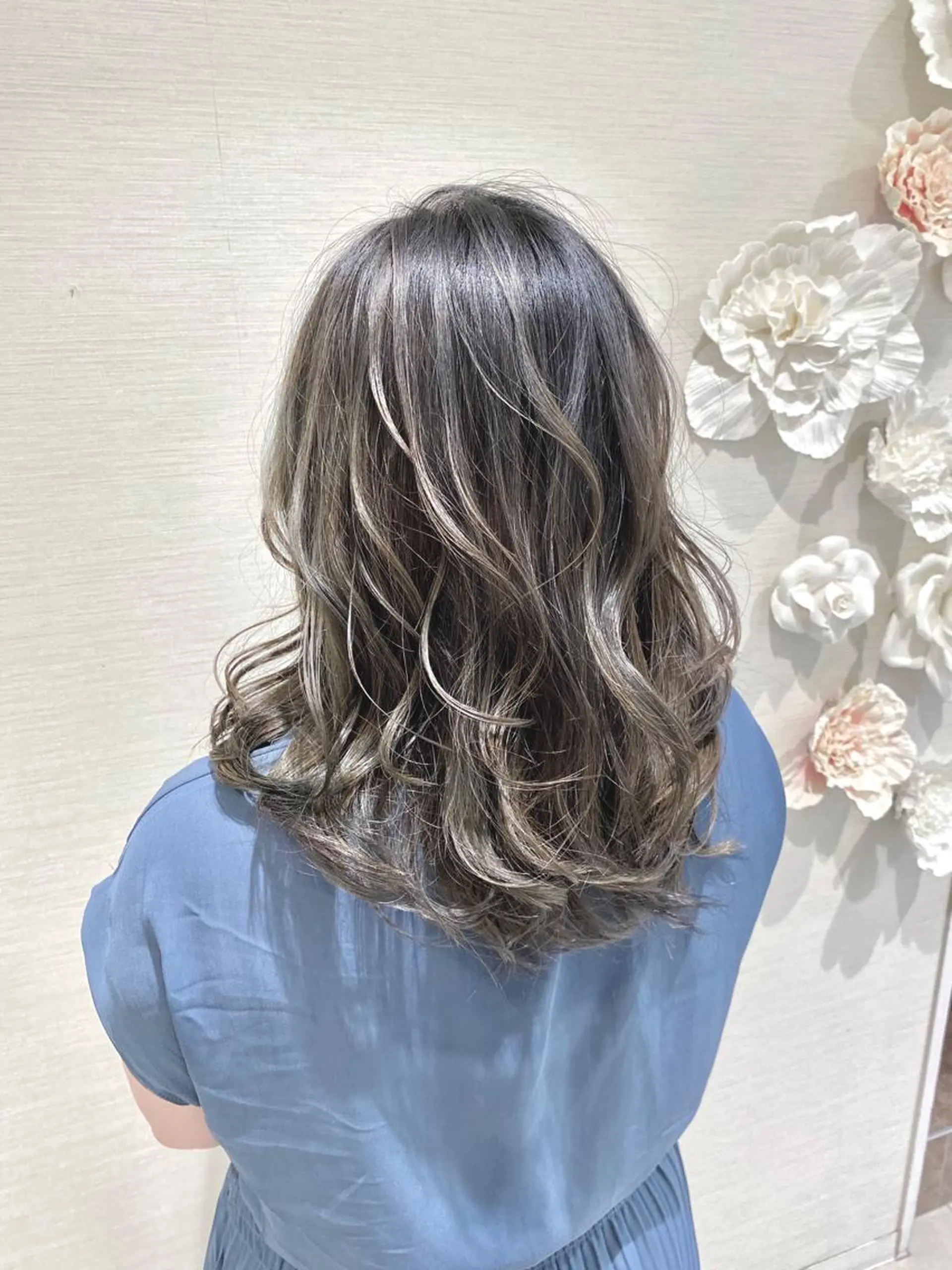 ロング カラー 横山 直輝のヘアスタイル
