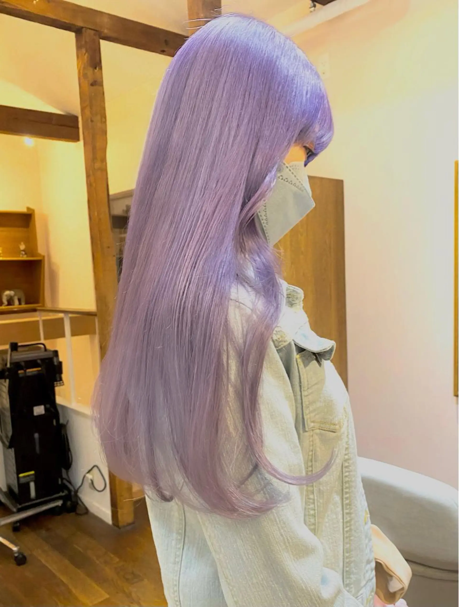 ロング カラー ブリーチ ケアブリーチ ダブルカラー ハイトーンカラー ラベンダーカラー ヘアカラー ハイトーン/デザイン hirokiのヘアスタイル