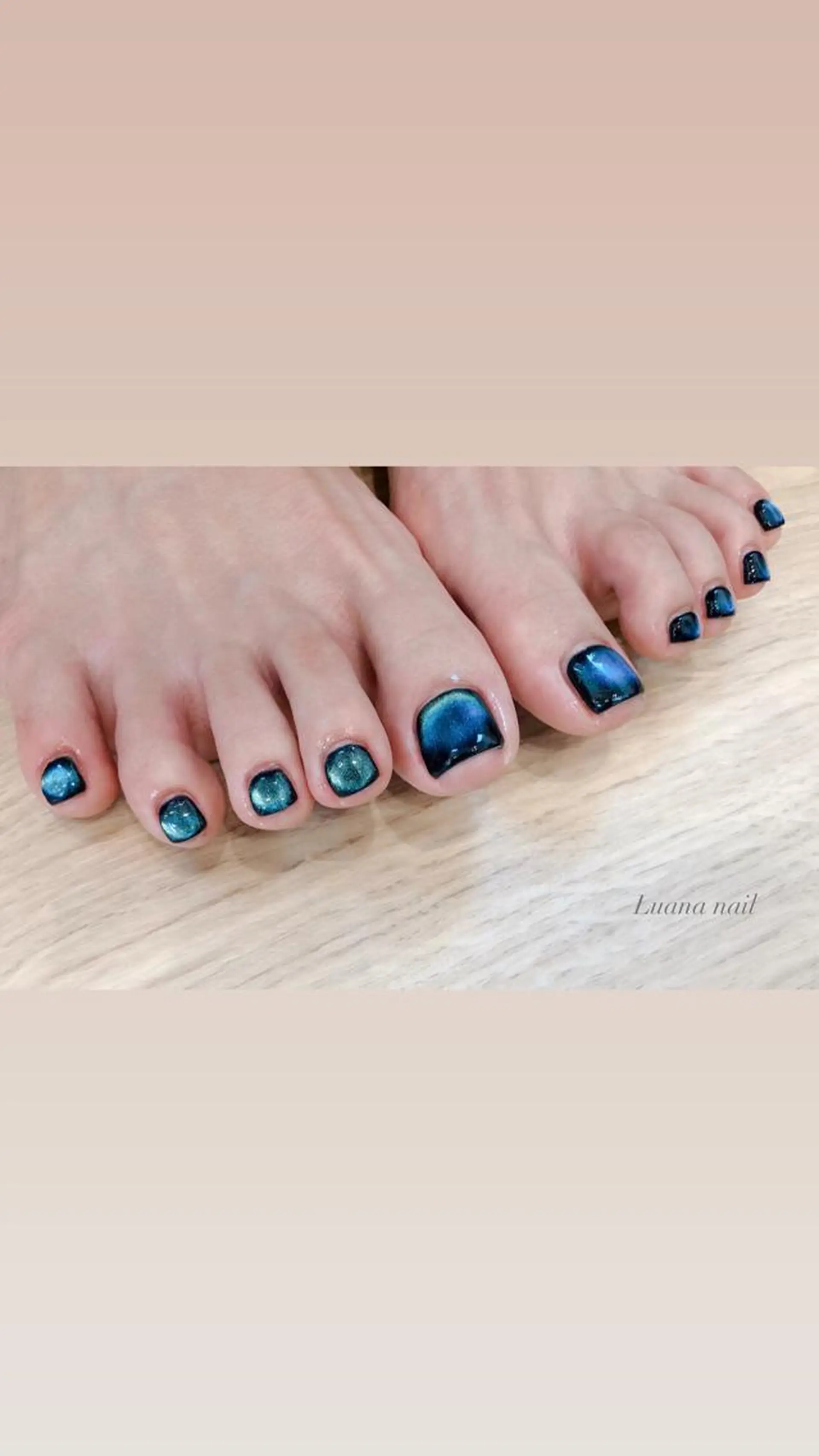キッズ ネイル フットネイル マグネットネイル 夏ネイル Luana nail (ルアナネイル)のネイルデザイン
