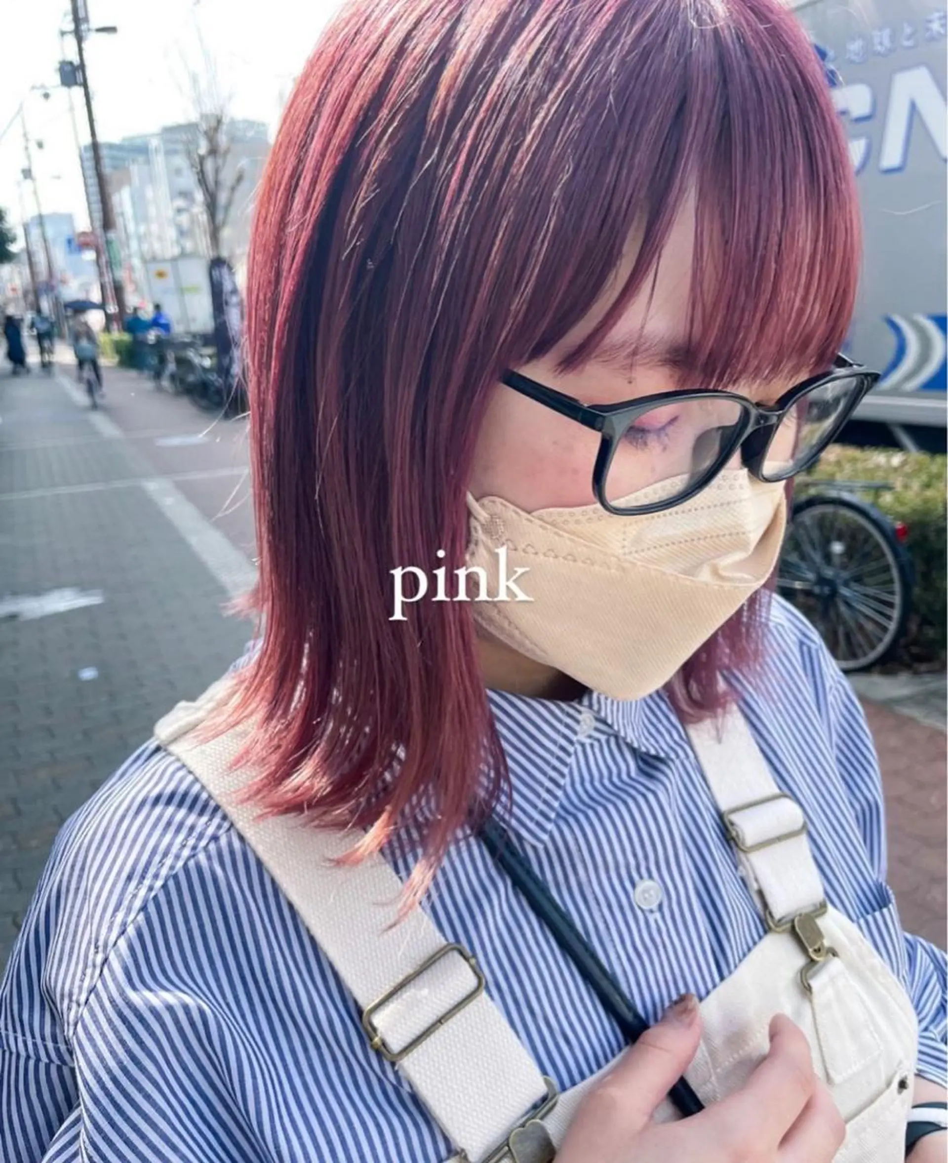 ミディアム くびれヘア 似合わせカット 小顔カット ヘアカラー トリートメント カラー得意【梅田】 瀧本友梨乃のヘアスタイル