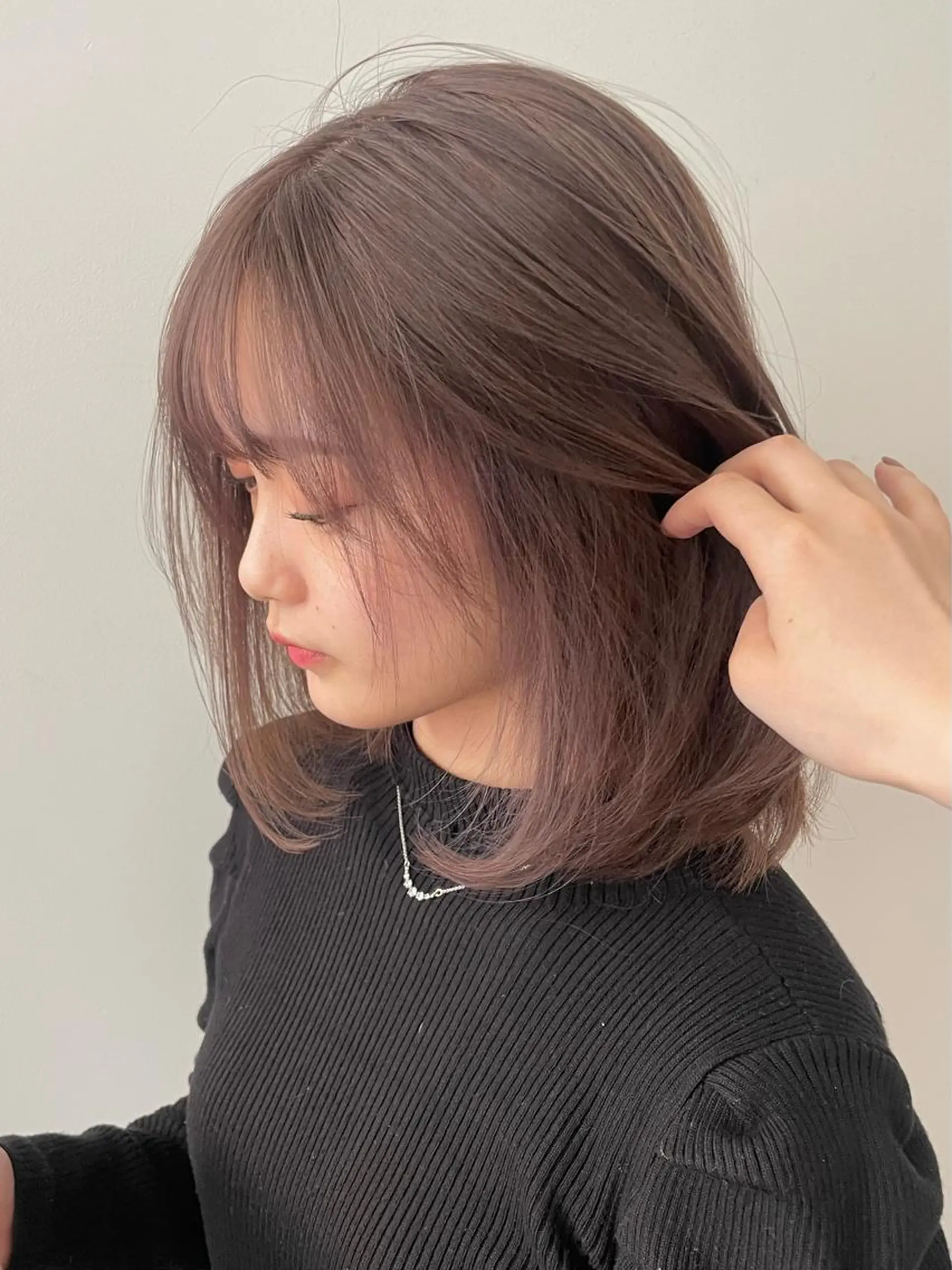 ミディアム カット ヘアカラー 【淡色color/ nail】maikoのネイルデザイン