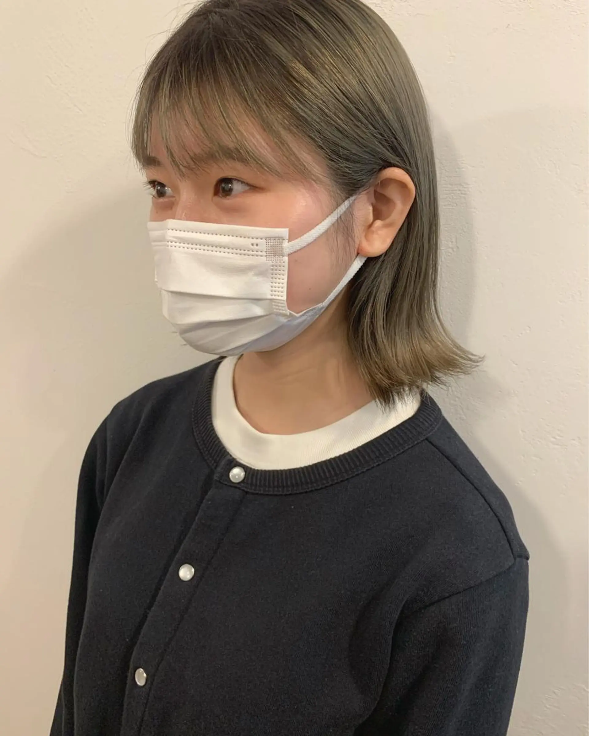 カラー グレージュ ヘアカラー 【pejite】 Hinanoのヘアスタイル