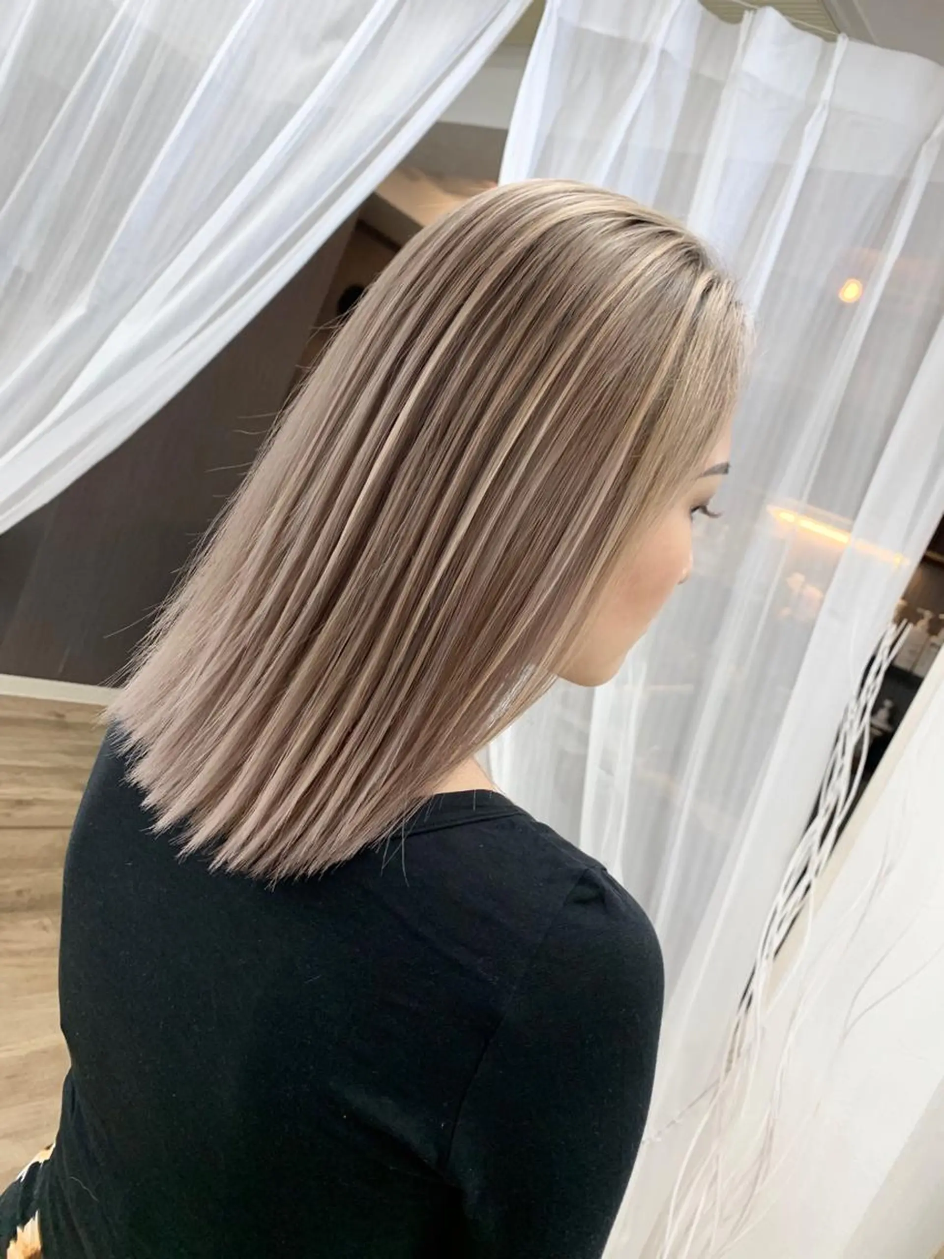 セミロング カラー エクステ プライベートサロン LyoN/RYOTAのヘアスタイル